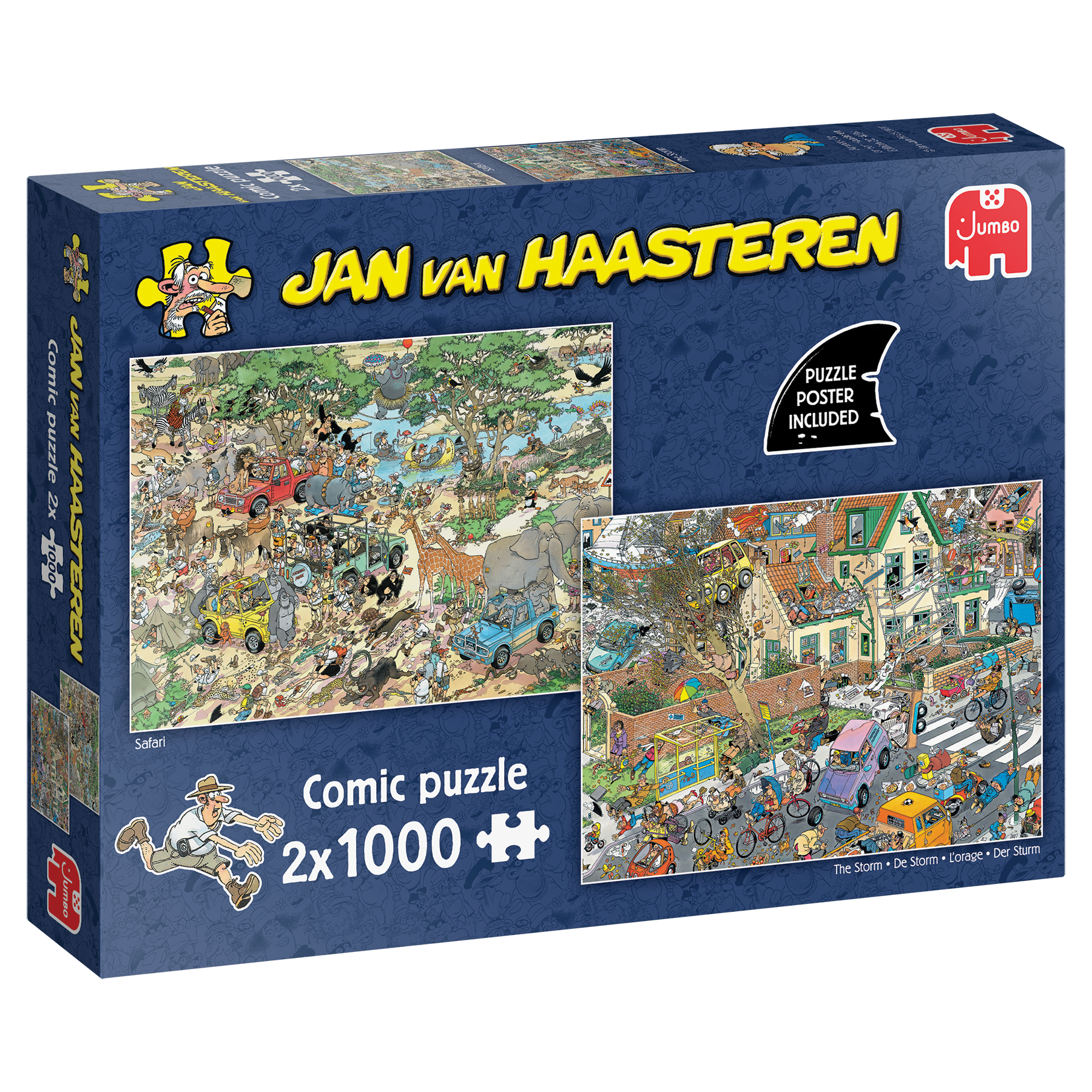 Jan van Haasteren - Safari & Storm (2x1000 pieces) Jan van Haasteren - Safari & Storm (2x1000 pieces)