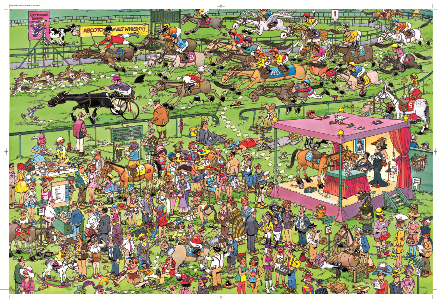 Jan van Haasteren - Ascot Paardenrace (1500 stukjes)