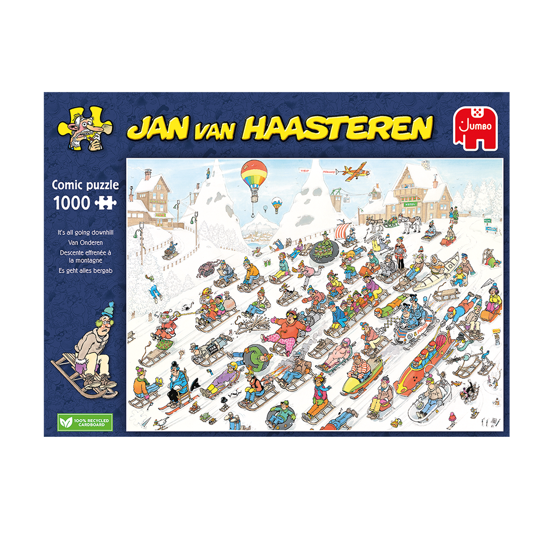 Jan van Haasteren - It's all going downhill (1000 pieces)