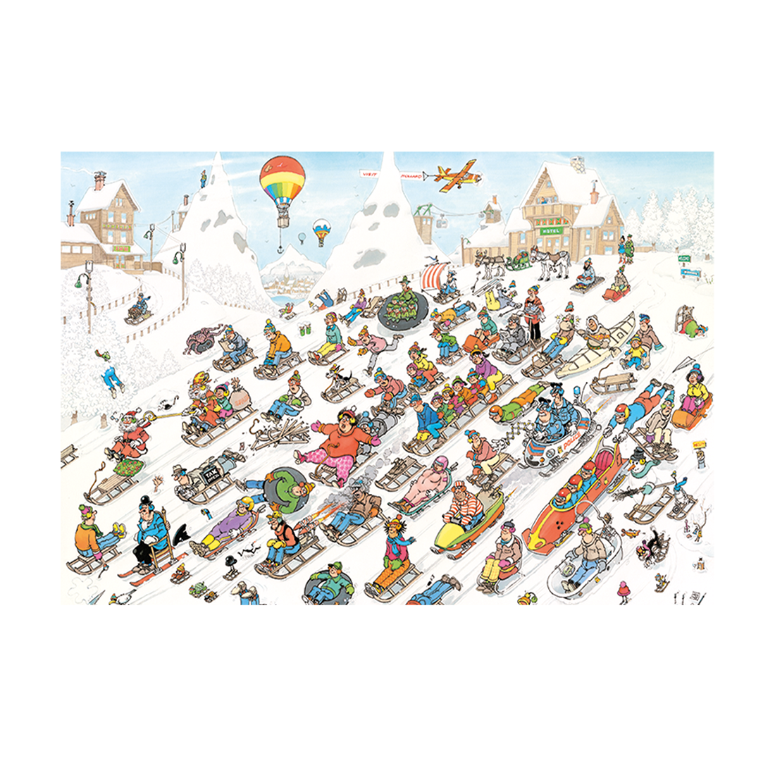 Jan van Haasteren - It's all going downhill (2000 pieces)