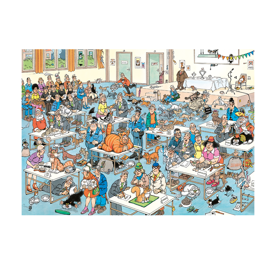 Jan van Haasteren - The cat pageantry (1000 pieces)