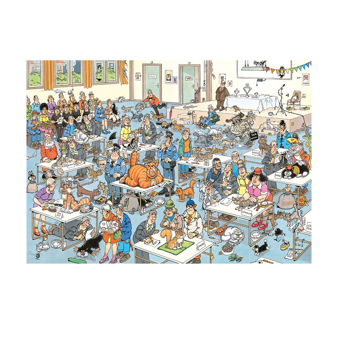 Jan van Haasteren - The cat pageantry  (2000 pieces)
