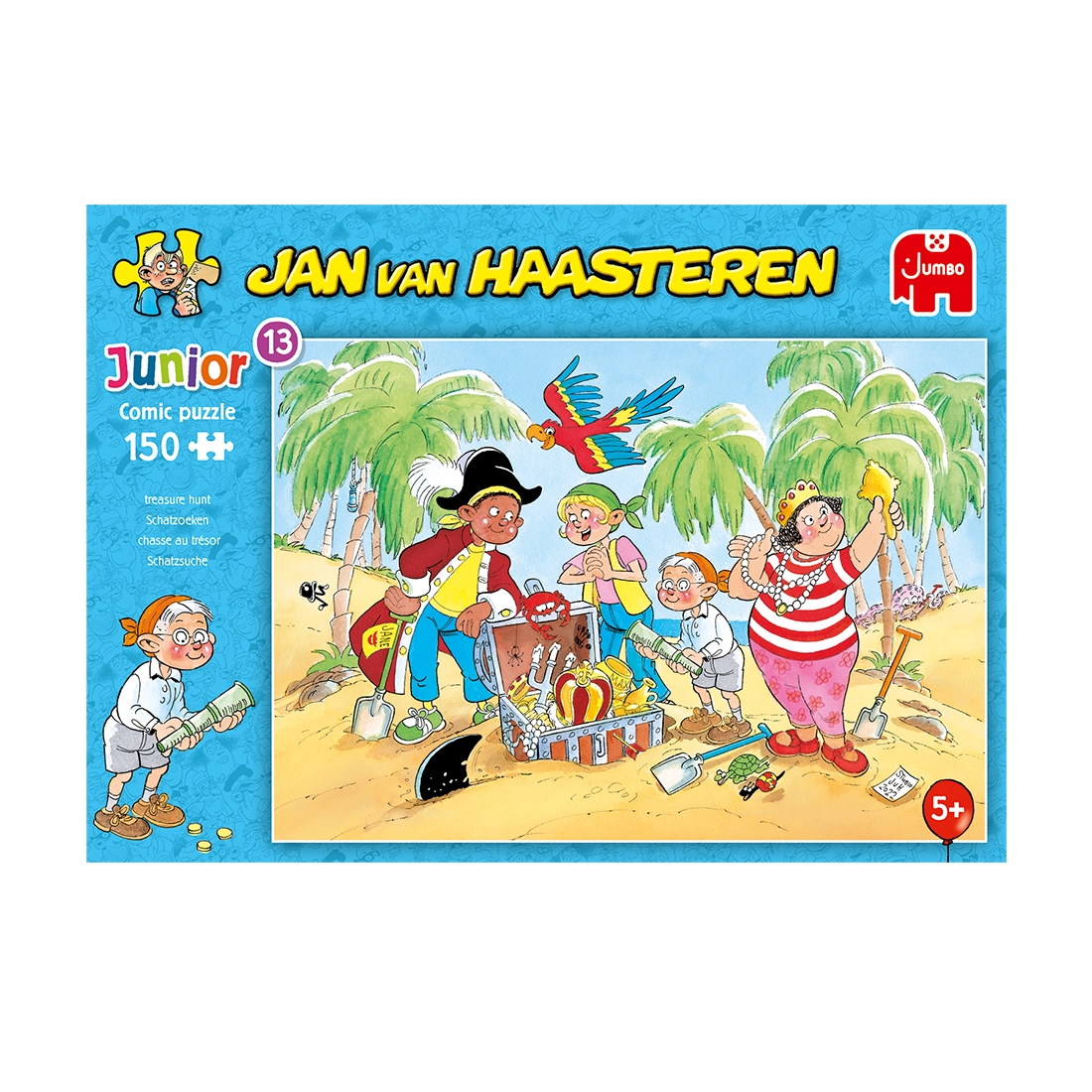 Jan van Haasteren Junior 13 - Treasure Hunt (150 pieces)