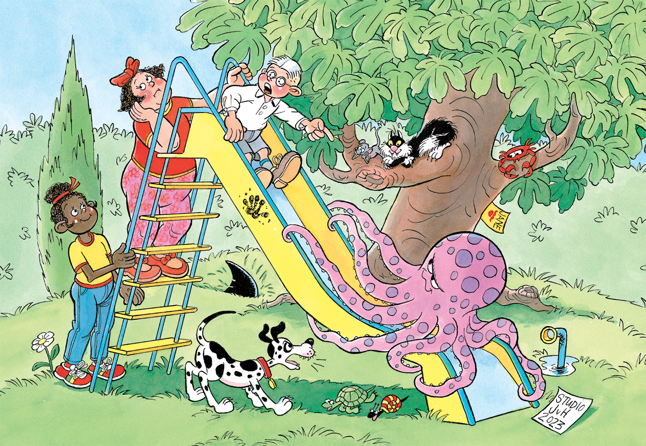 Jan van Haasteren Junior - De gladde glijbaan (150 stukjes)