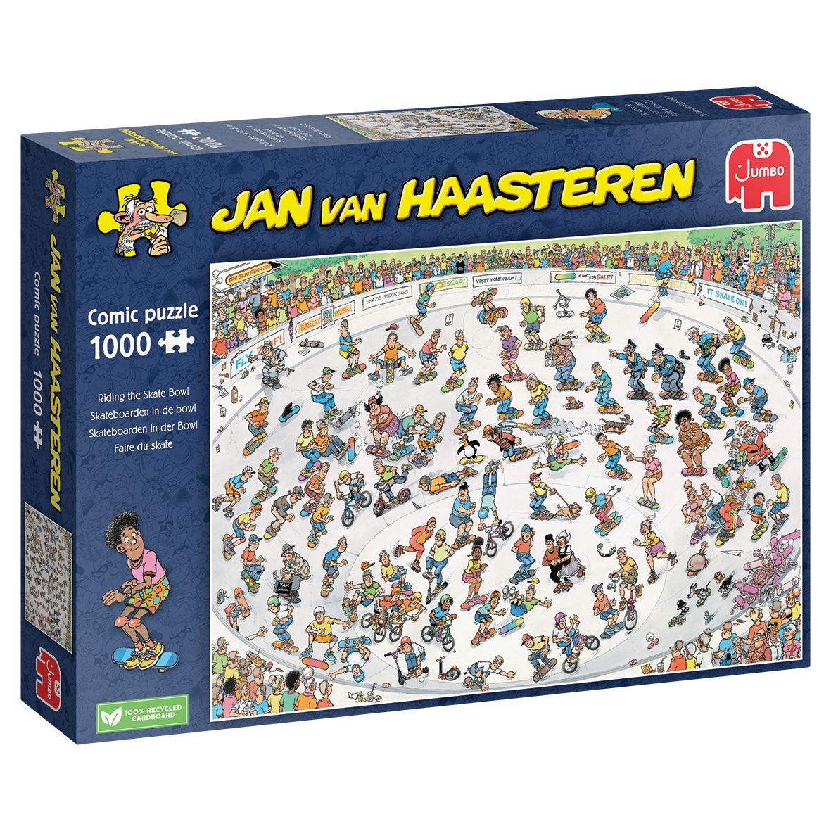 Jan van Haasteren - Riding the Skate Bowl (1000 pieces)