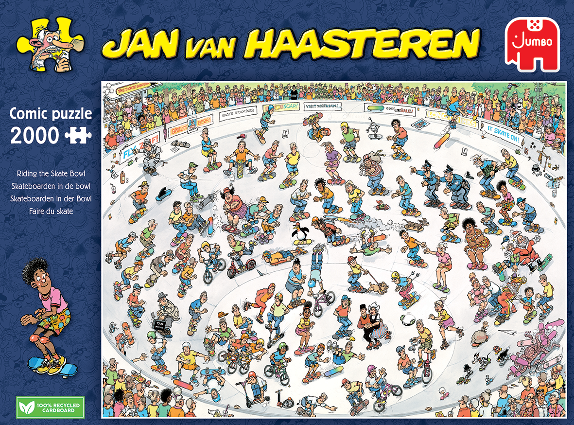 Jan van Haasteren - Riding the Skate Bowl (2000 pieces)