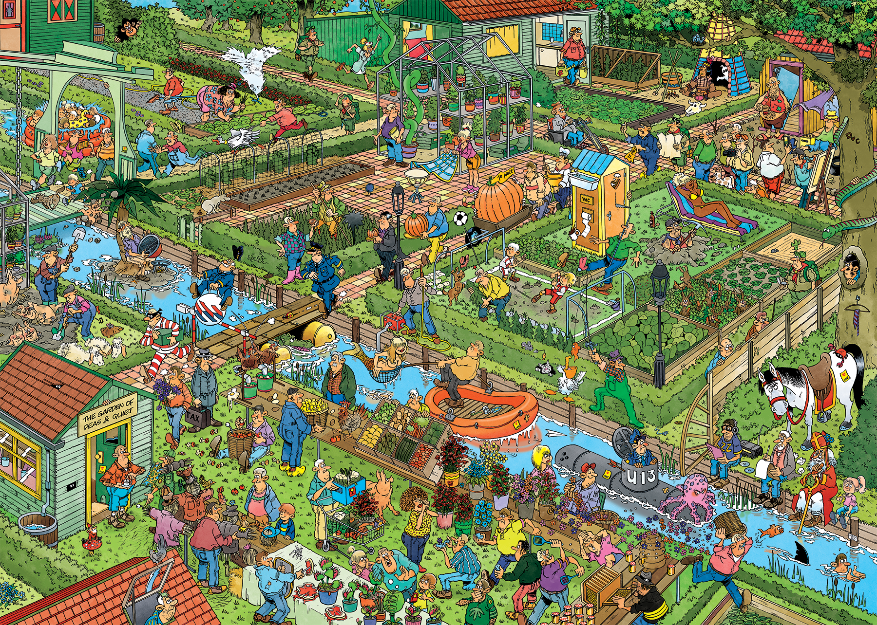 Jan van Haasteren - The Vegetable Garden (1000 pieces)