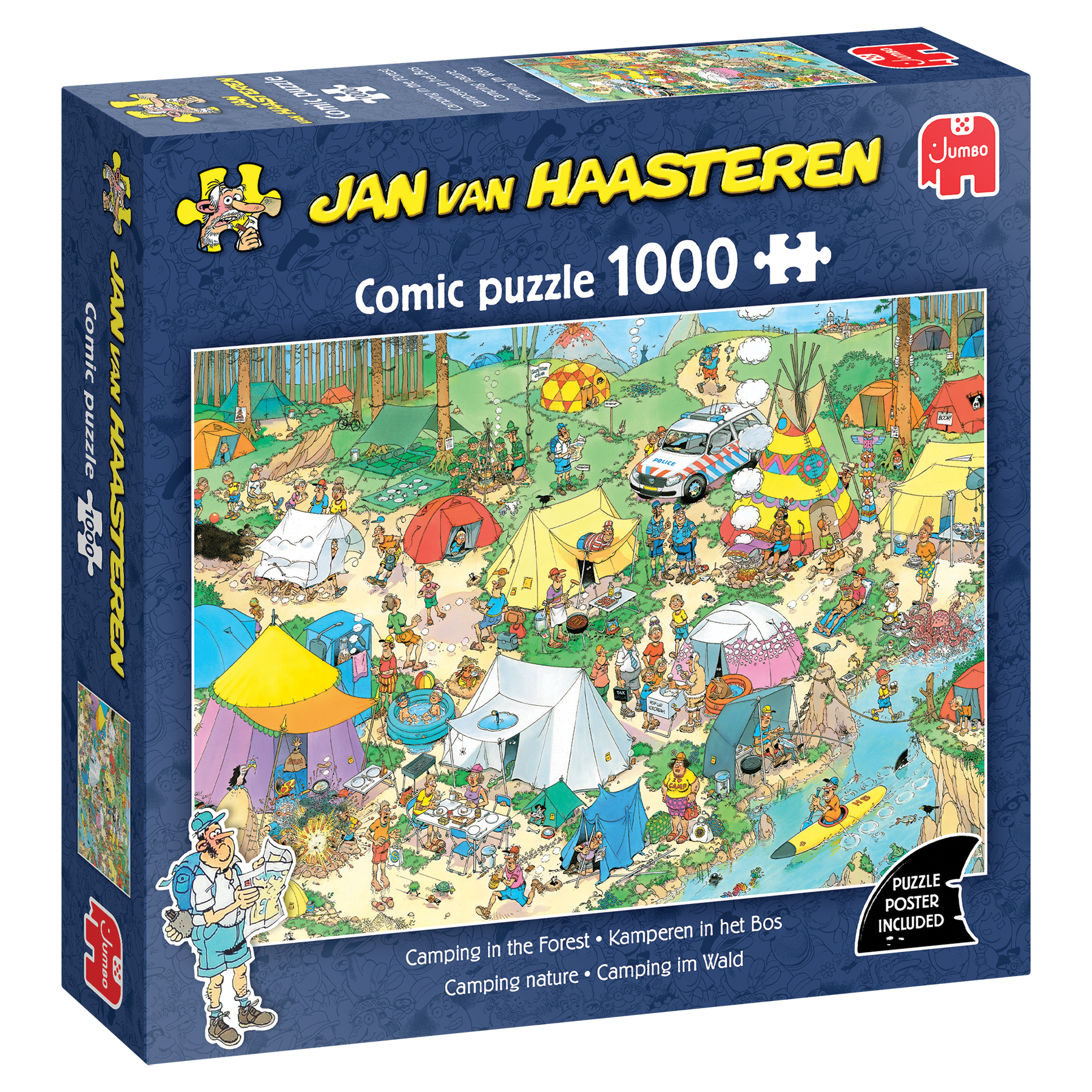 Jan van Haasteren - Camping in the Forest (1000 pieces)