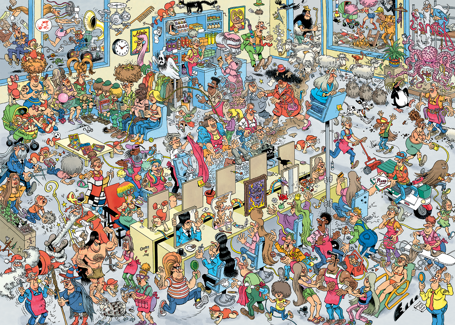 Jan van Haasteren - At the Hairdressers (1000 pieces)