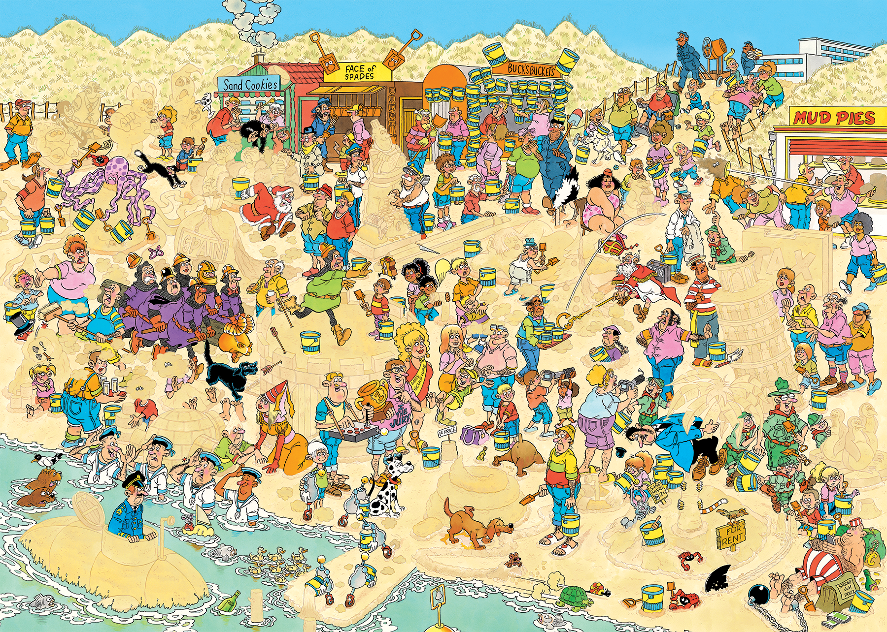 Jan van Haasteren - Sand Sculptures (1000 pieces)