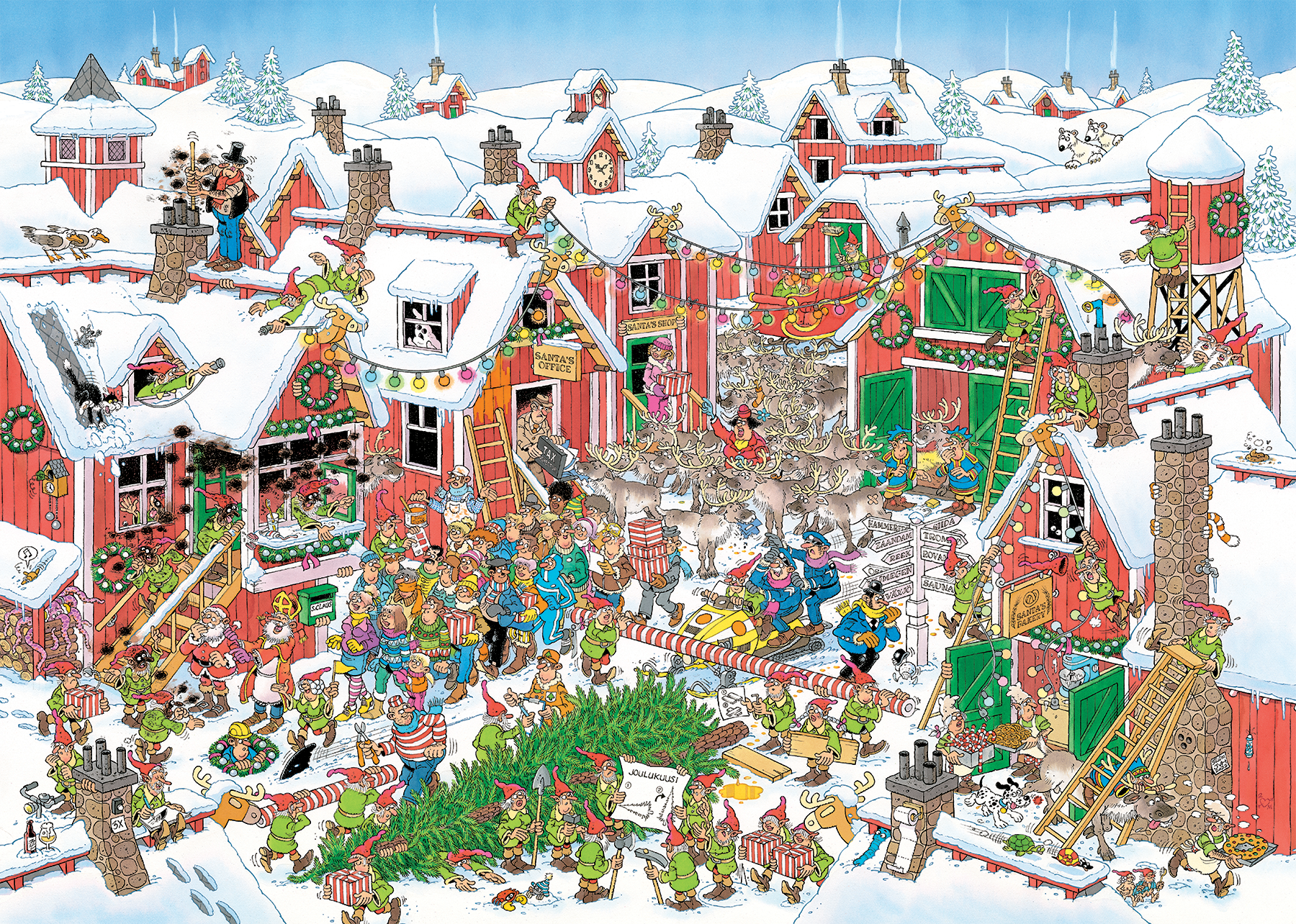 Jan van Haasteren - Santa's Village (1000 pieces)