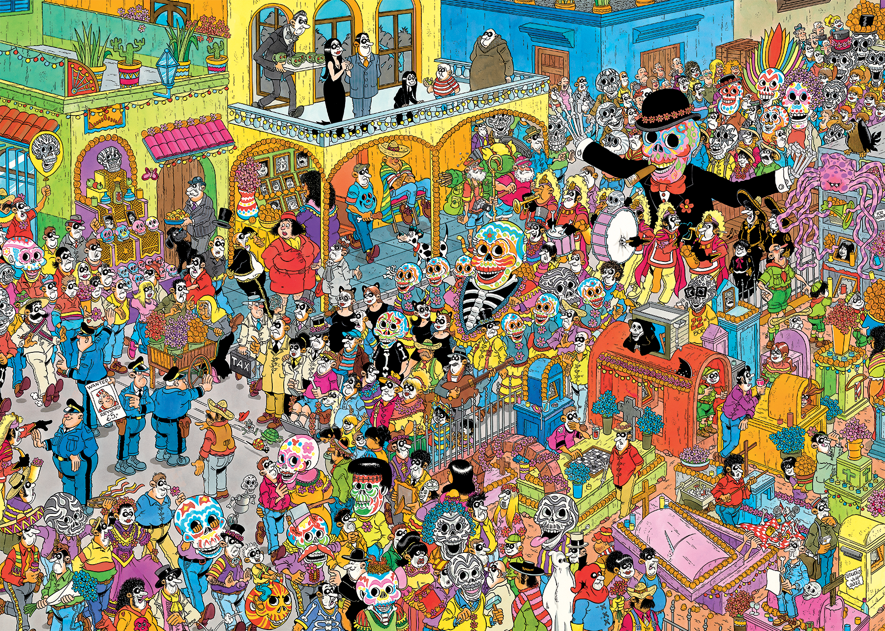 Jan van Haasteren - Dia de los Muertos - 1000 stukjes