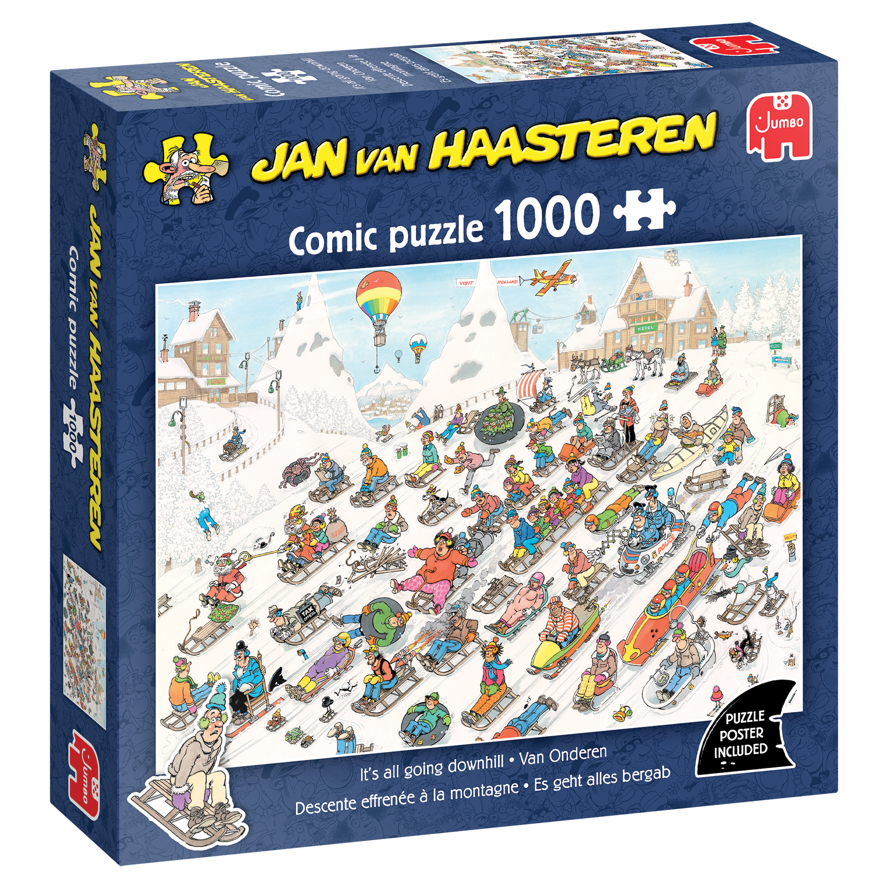 Jan van Haasteren - It's all going downhill (1000 pieces)
