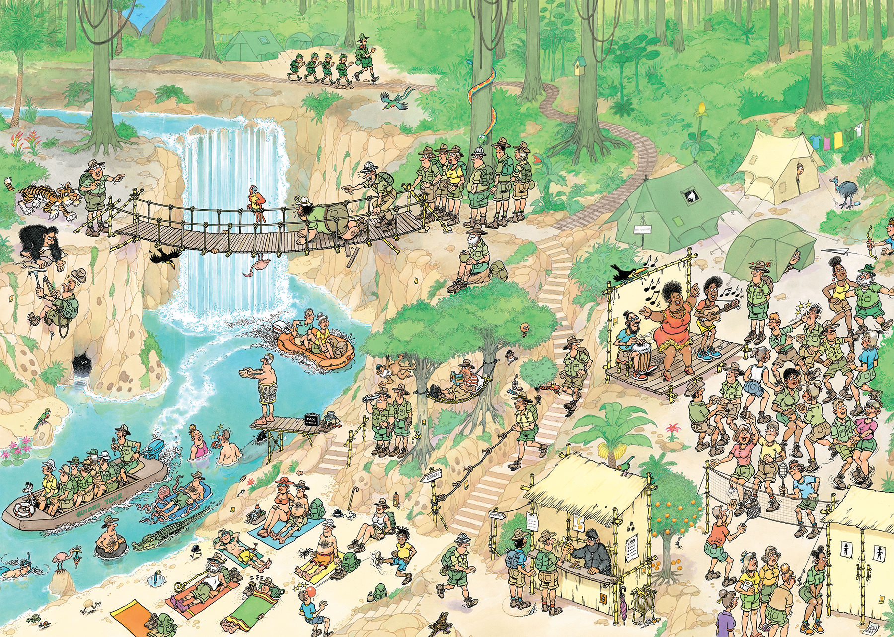 Jan van Haasteren - Jungletocht (1000 stukjes)