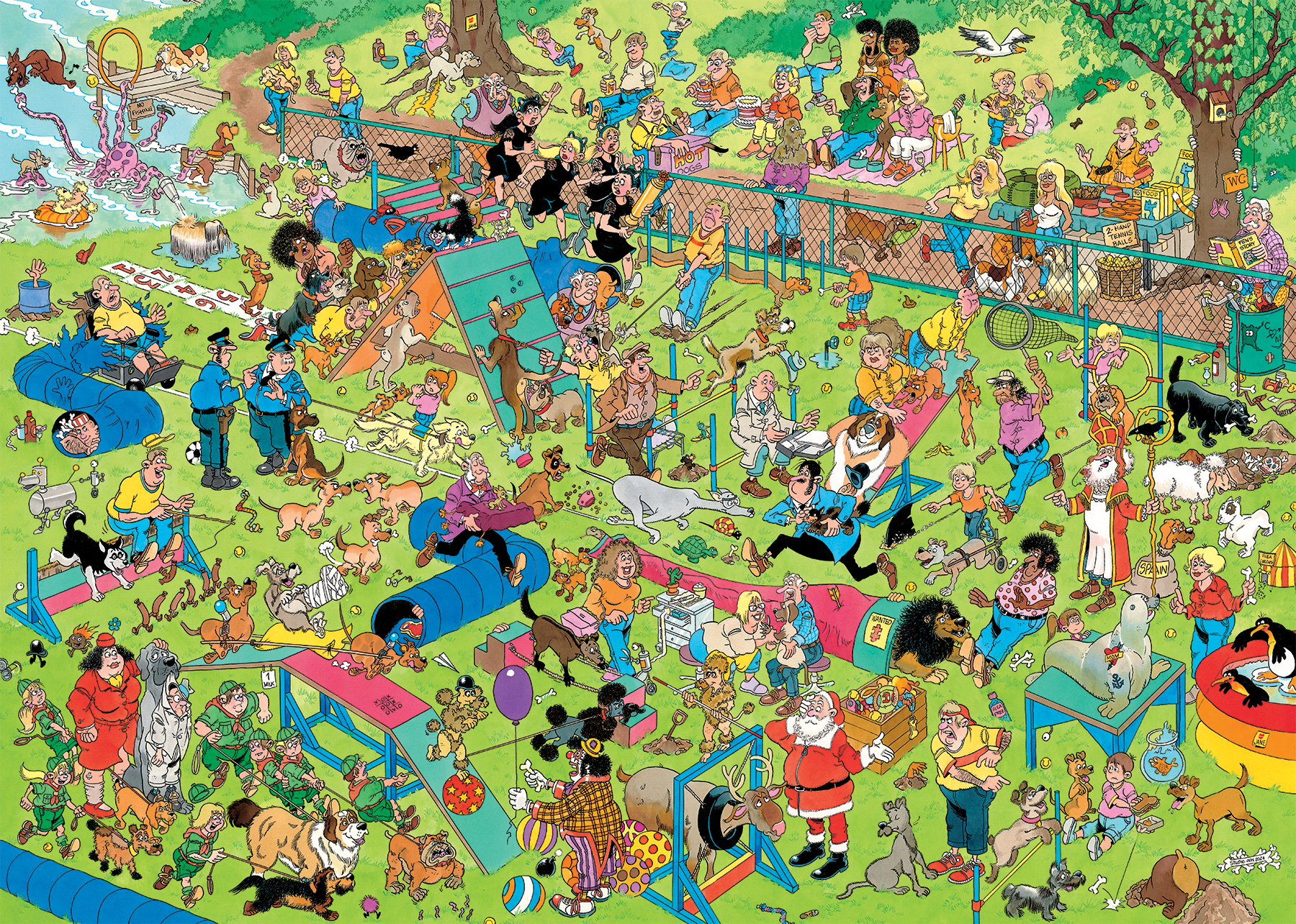 Jan van Haasteren - Hondenparcours (1000 stukjes)