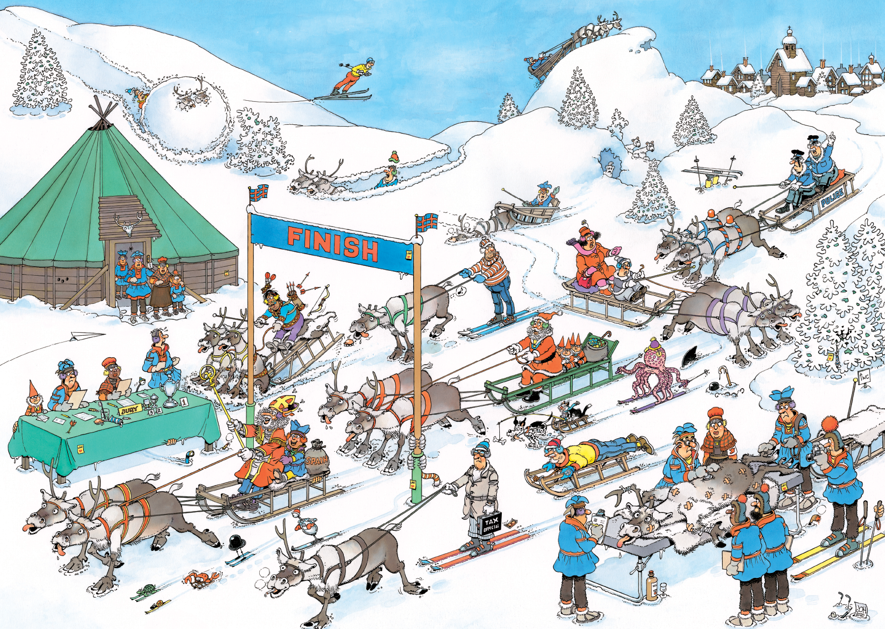 Jan van Haasteren - Rendier Race - 500 stukjes