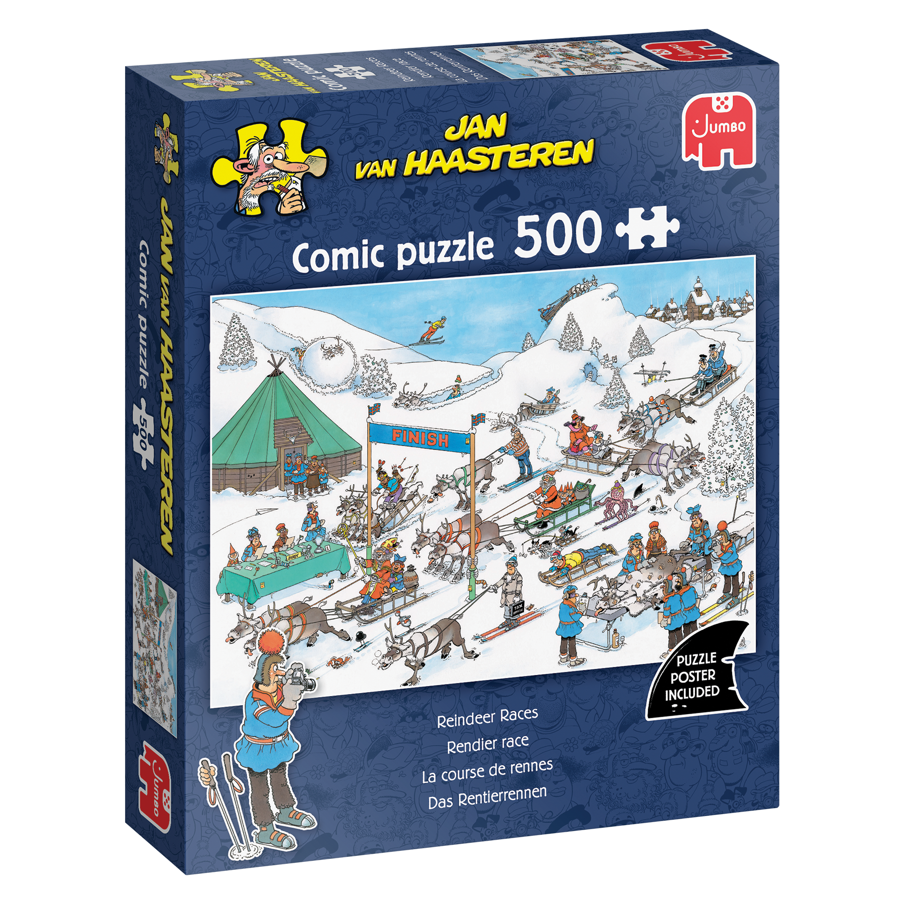 Jan van Haasteren - Rendier Race - 500 stukjes