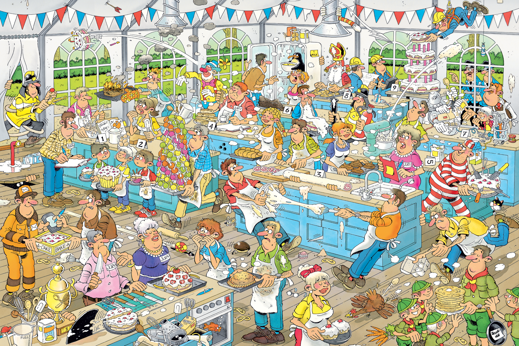 Jan van Haasteren - Clash of the Bakers (1500 pieces)