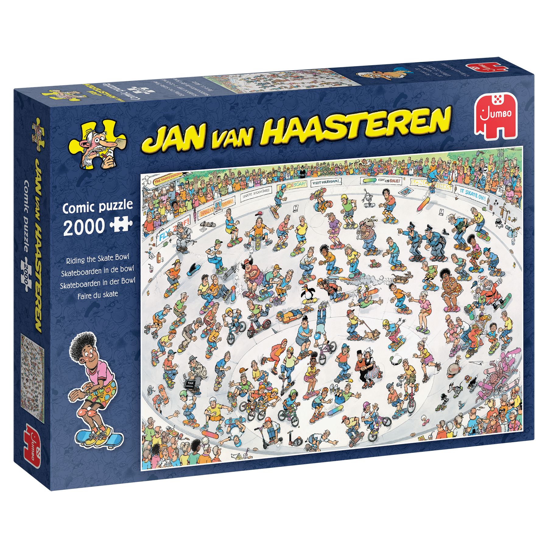 Jan van Haasteren - Riding the Skate Bowl (2000 pieces)