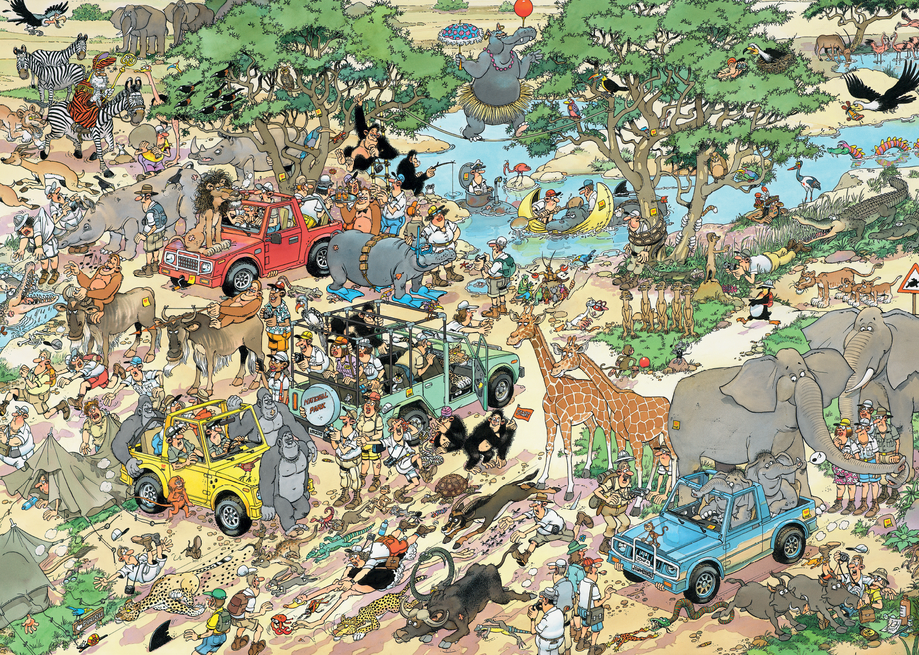 Jan van Haasteren - Safari & Storm (2x1000 stukjes)