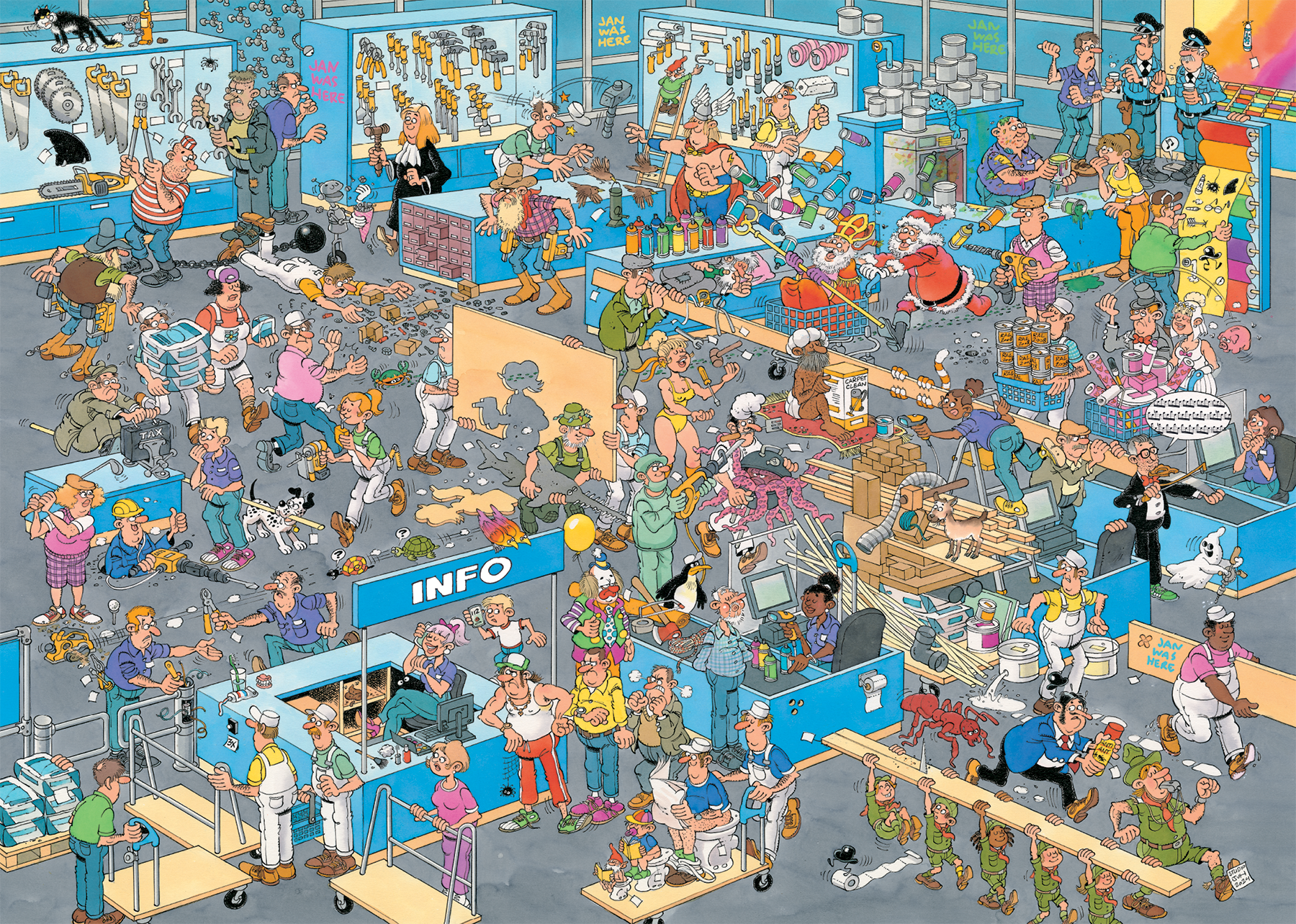 Jan van Haasteren - De verbouwing & De bouwmarkt (2x1000 stukjes)