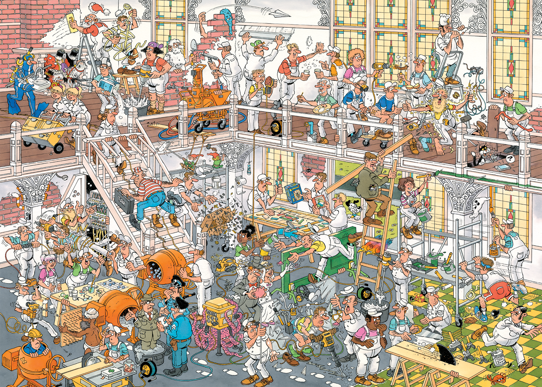 Jan van Haasteren - De verbouwing & De bouwmarkt (2x1000 stukjes)