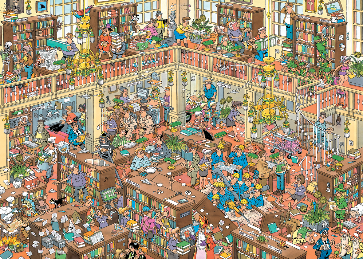 Jan van Haasteren 500XL - The Library (500 pieces)