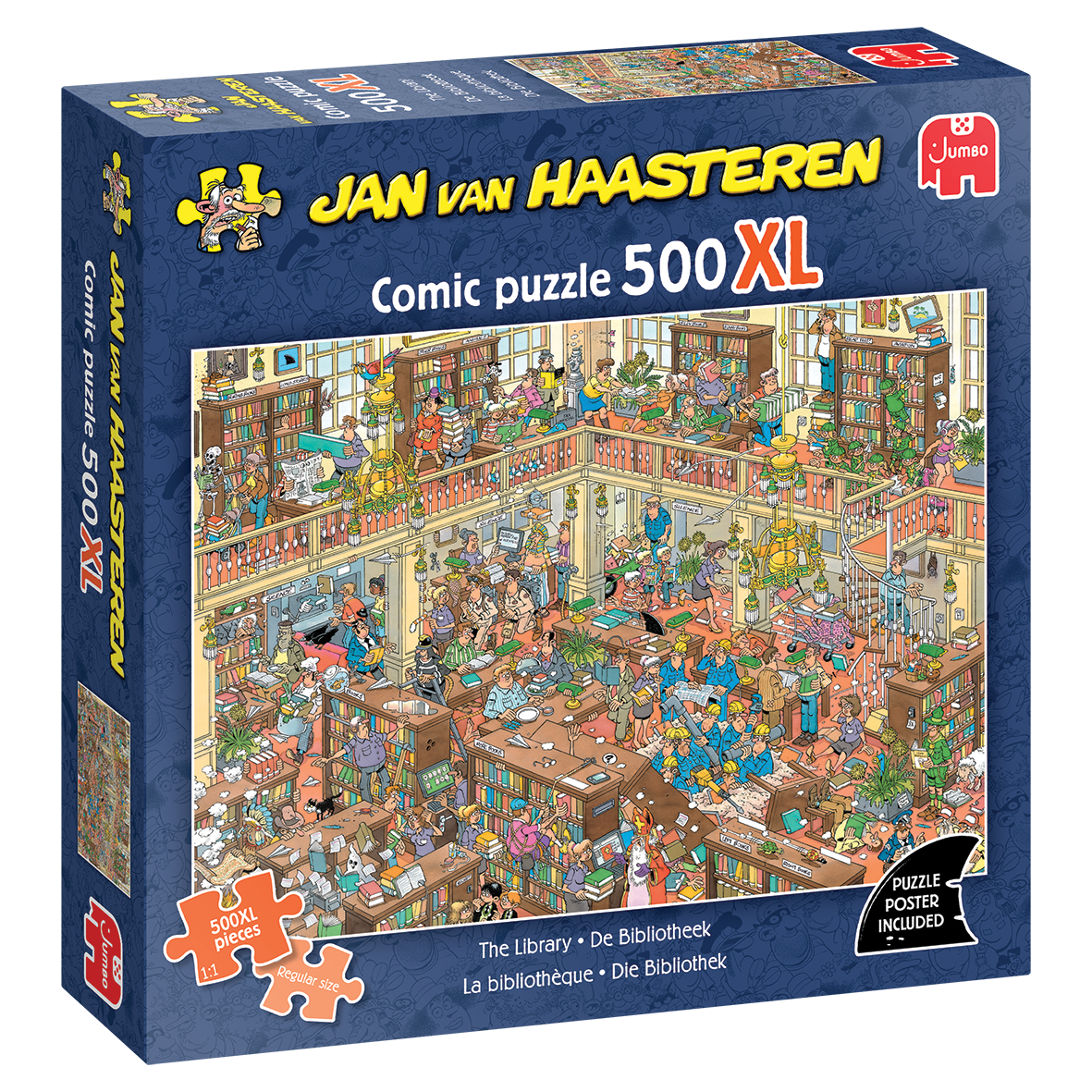 Jan van Haasteren 500XL - The Library (500 pieces)