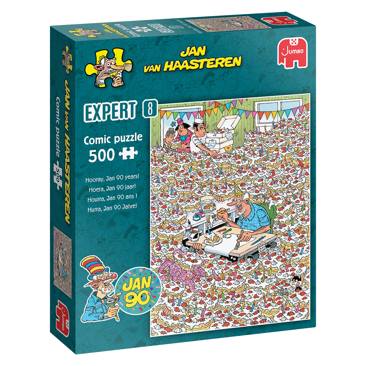 Jan van Haasteren Expert 8 - Hoera, Jan 90 jaar!​ (500 stukjes)