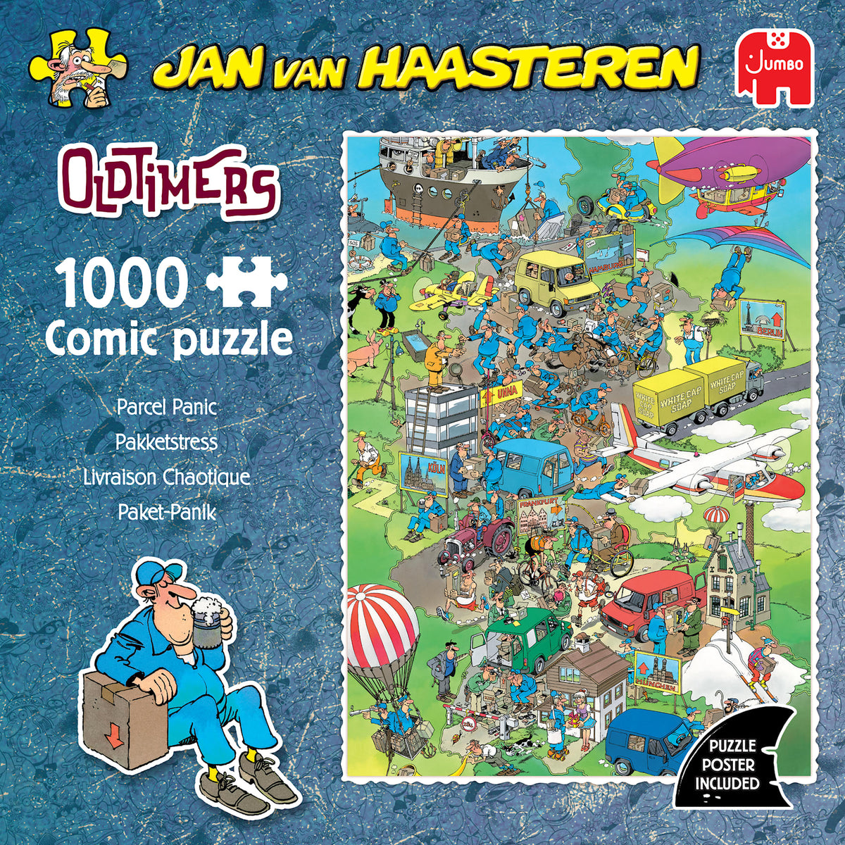 Jan van Haasteren Oldtimer - Parcel Panic (1000 pieces)