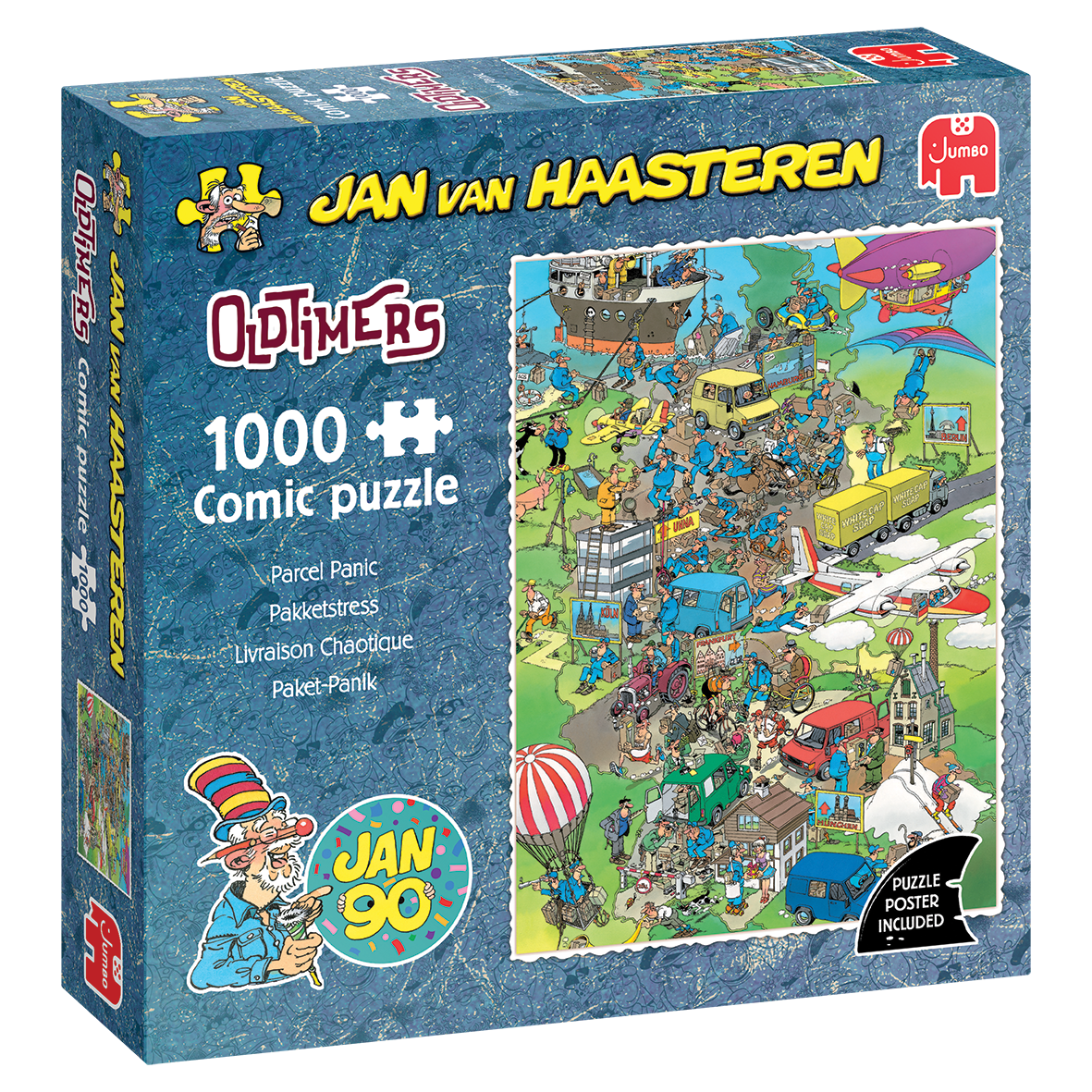 Jan van Haasteren Oldtimer - Pakketstress (1000 stukjes)