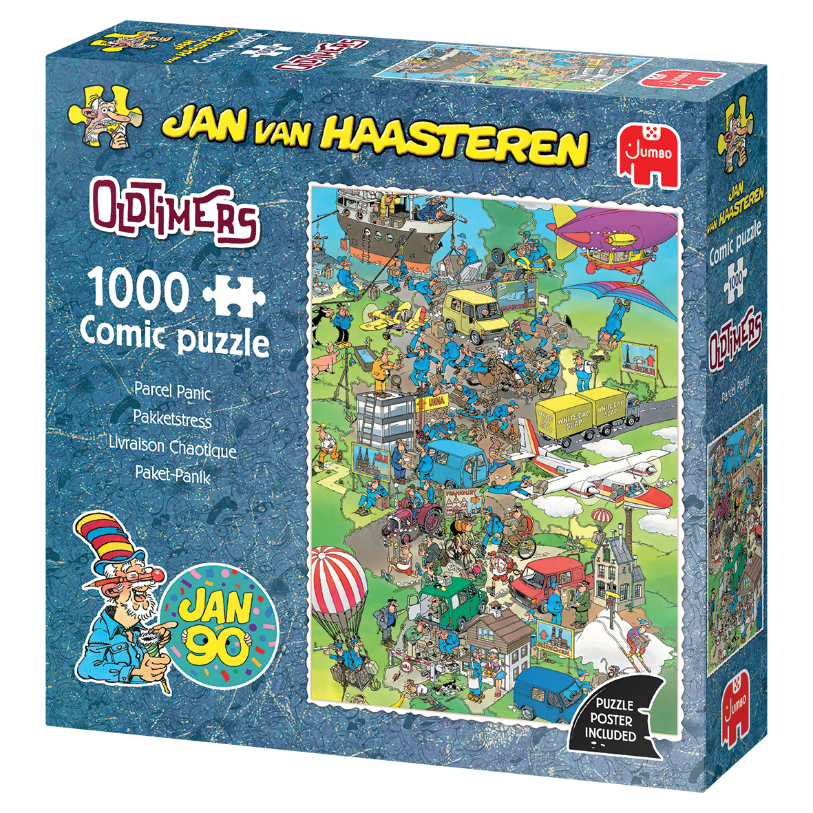 Jan van Haasteren Oldtimer - Pakketstress (1000 stukjes)