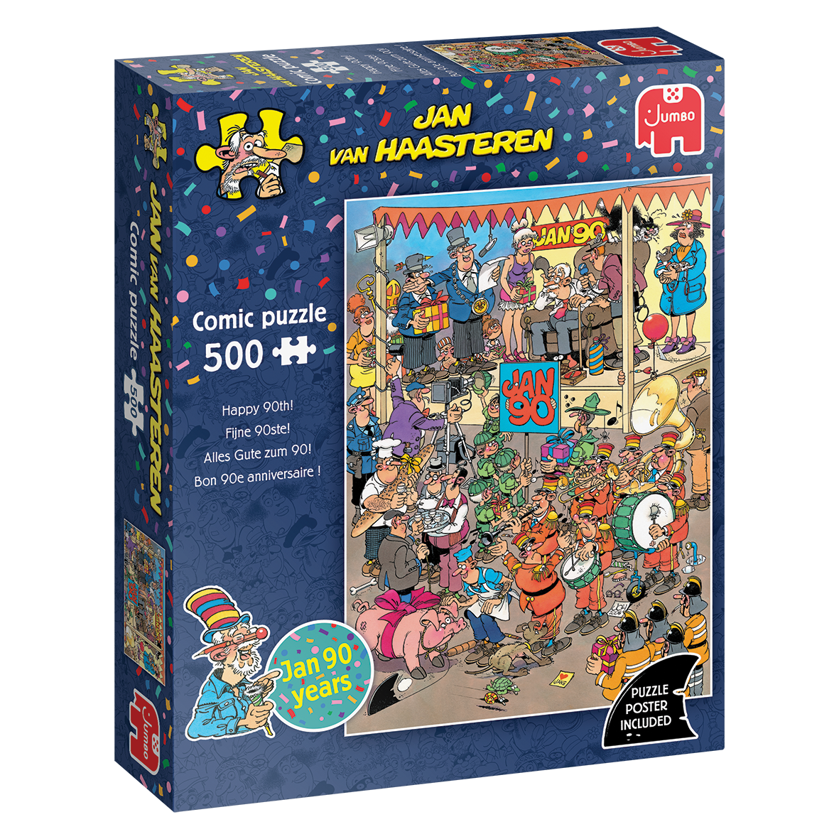 Jan van Haasteren - Happy 90th! (500 pieces)