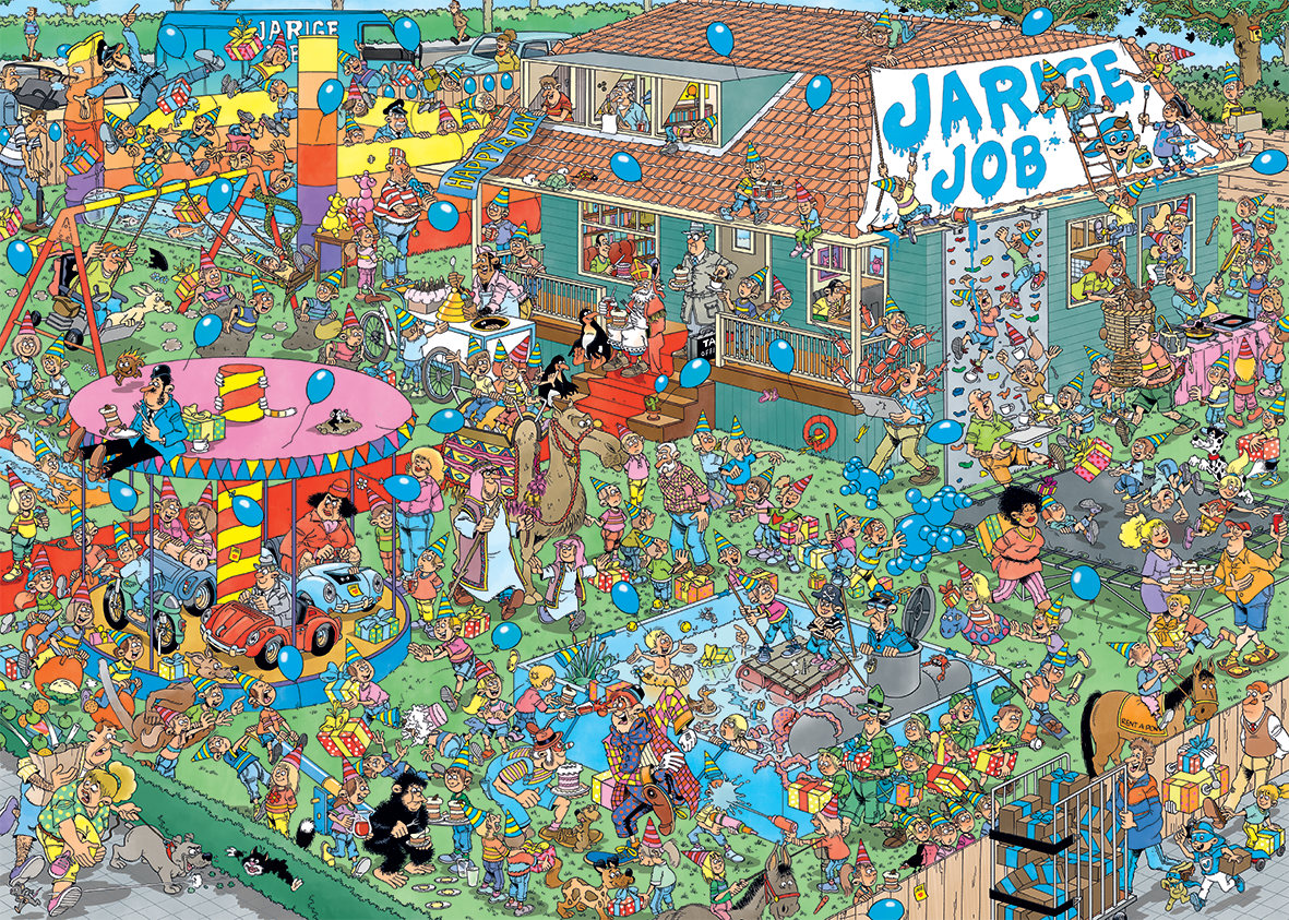 Jan van Haasteren - Jarige Job Foundation 15 years (1000 pieces)