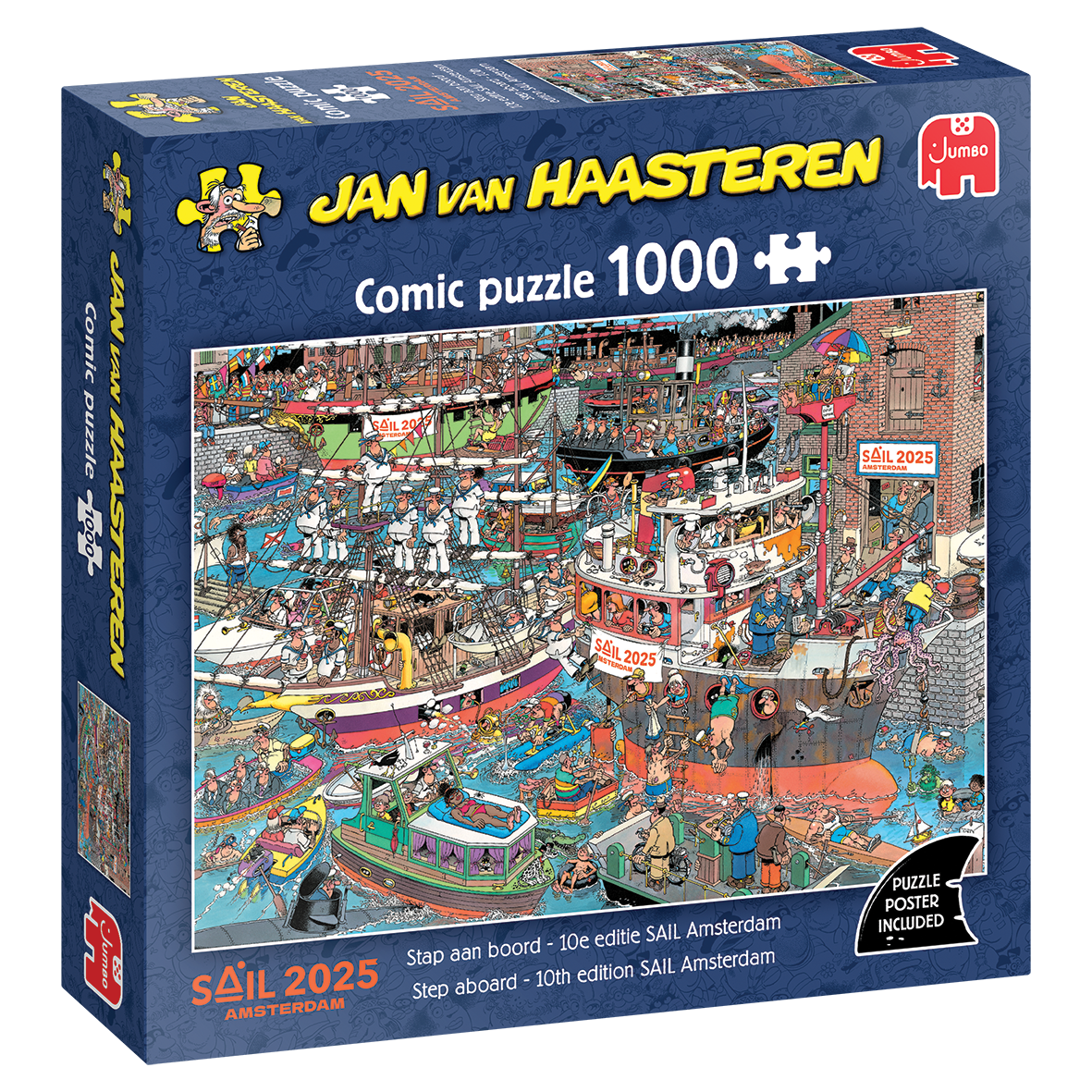 Jan van Haasteren - Step aboard - 10th edition SAIL Amsterdam (1000 pieces)