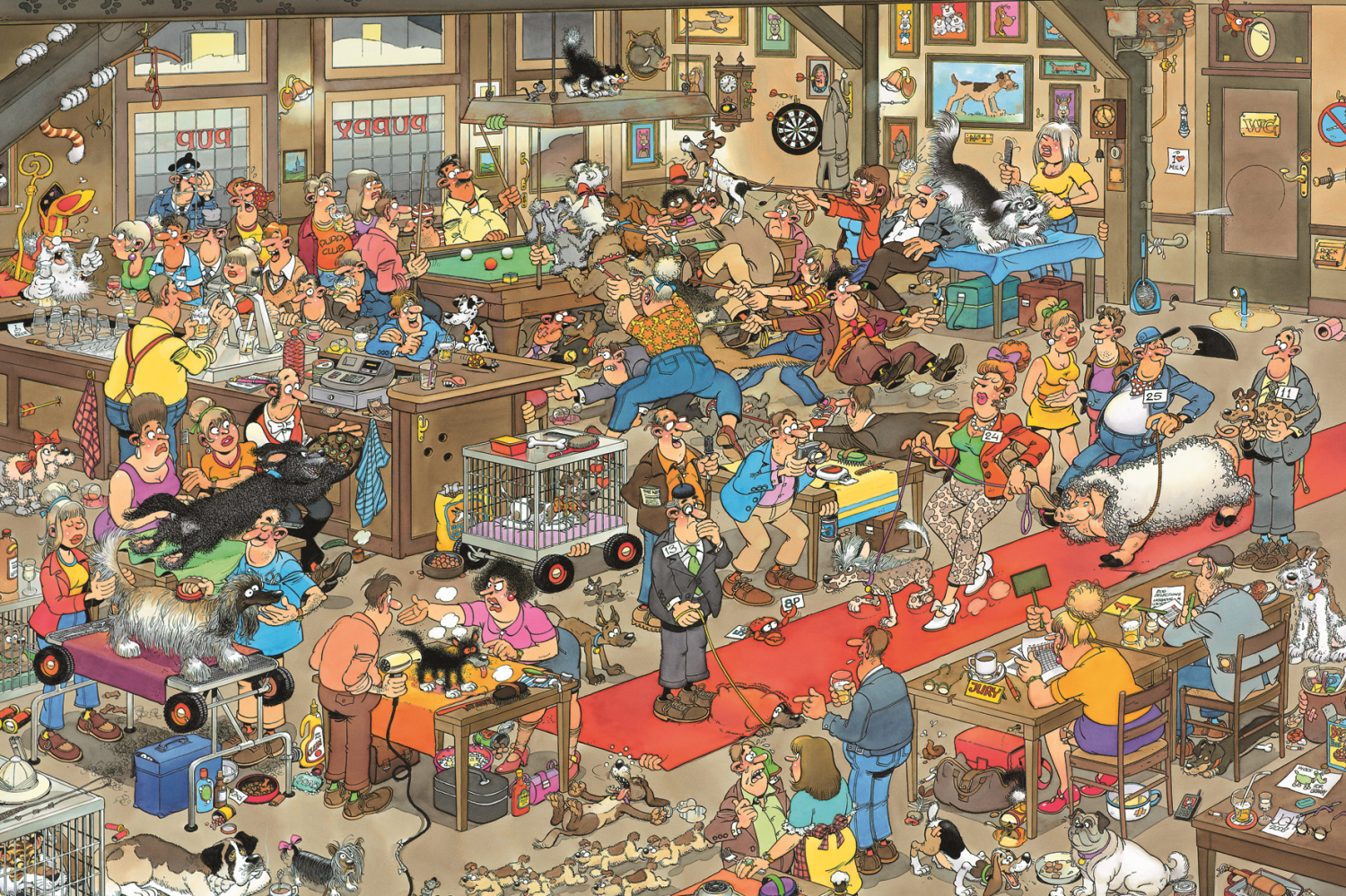 Jan van Haasteren - The Dog Show (3000 pieces)