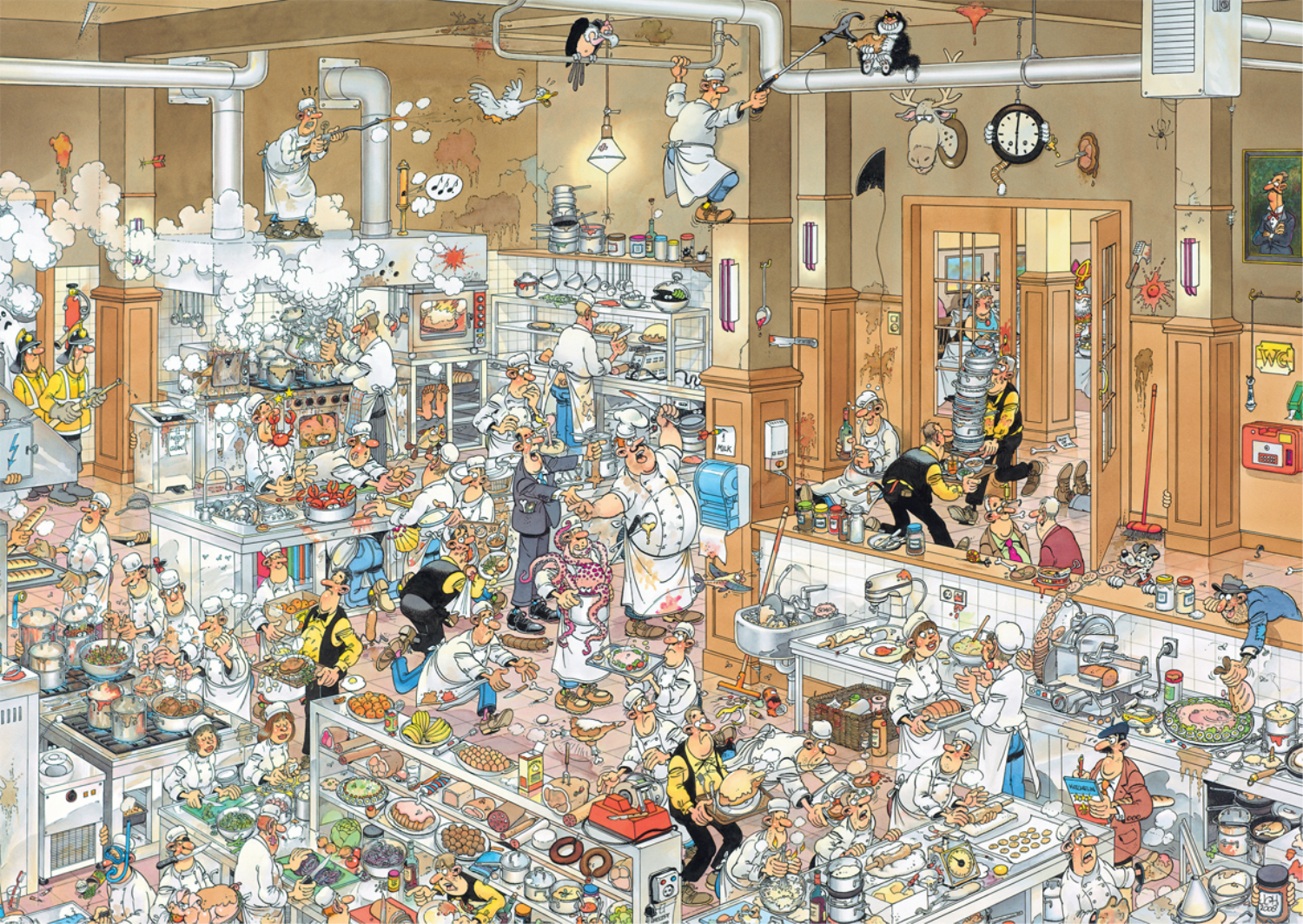 Jan van Haasteren - The Kitchen (1000 pieces)