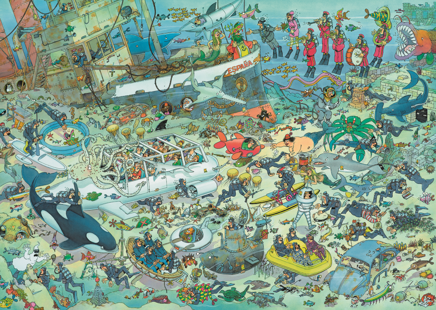 Jan van Haasteren - Deep Sea Fun (1000 pieces)