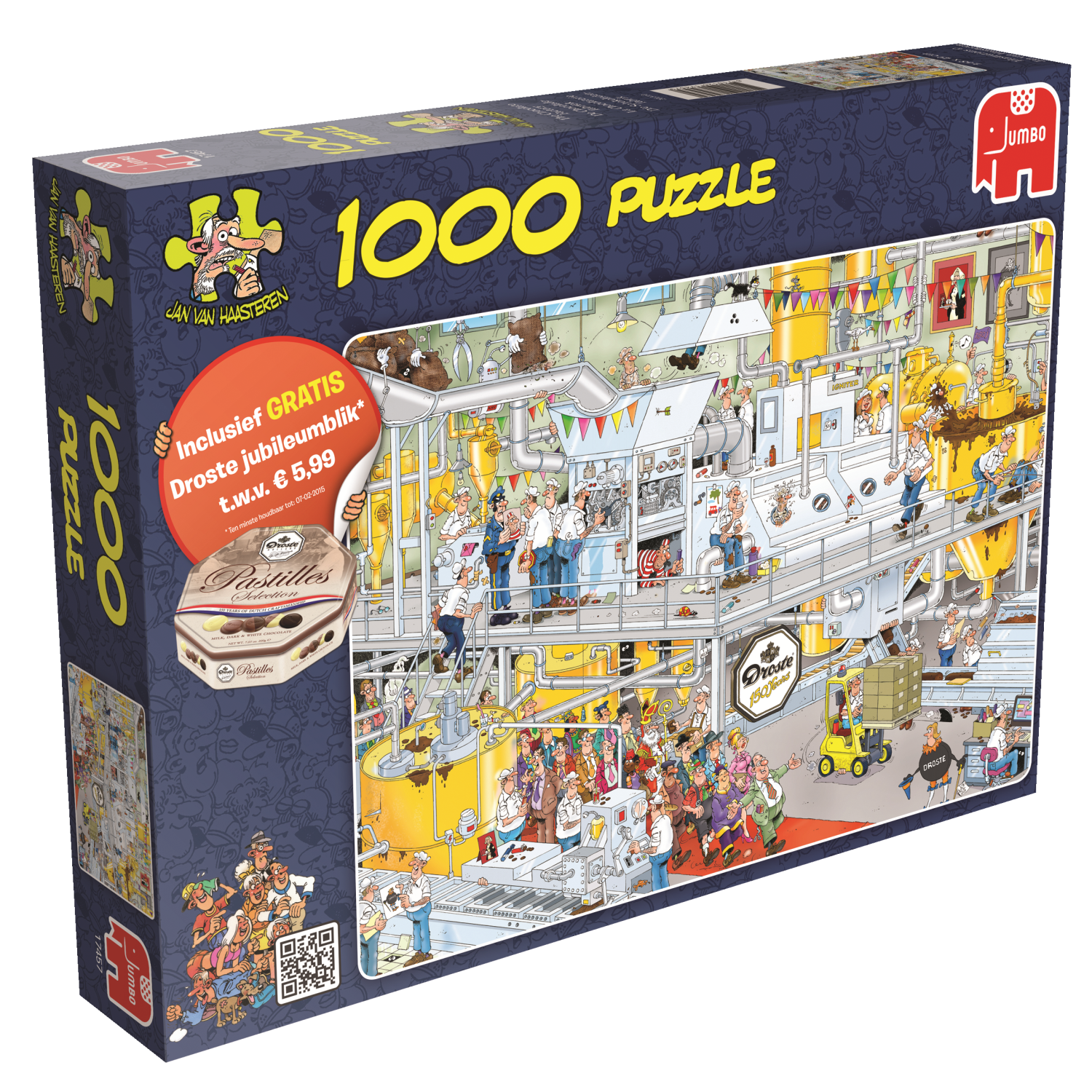 Jan van Haasteren - The Chocolate Factory Droste (1000 pieces)