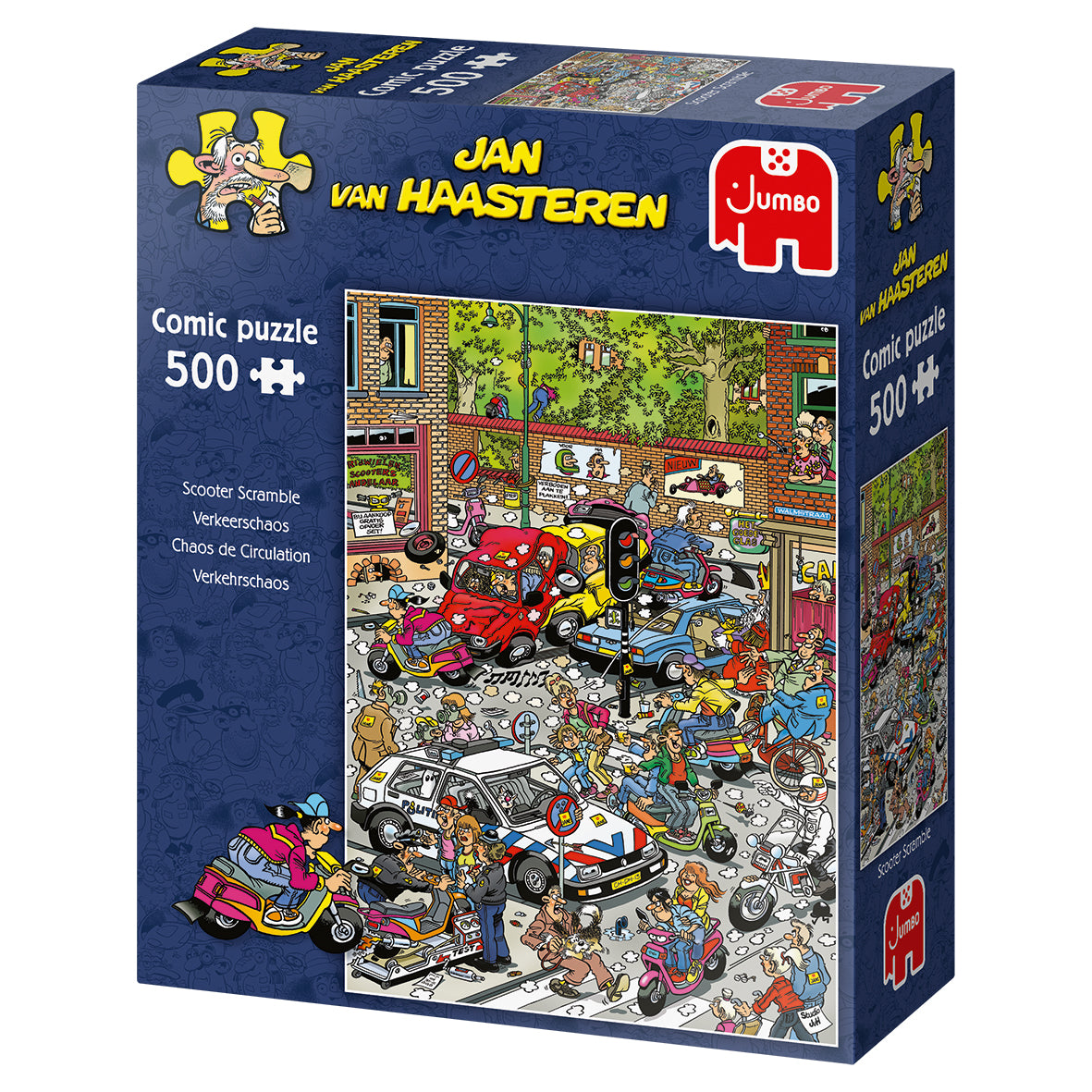 Jan van Haasteren - Scooter Scramble (500 pieces)