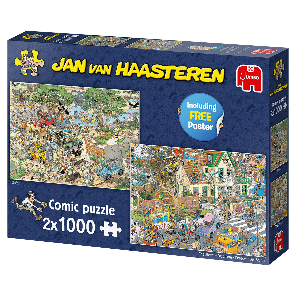 Jan van Haasteren - Safari & Storm (2x 1000 pieces)