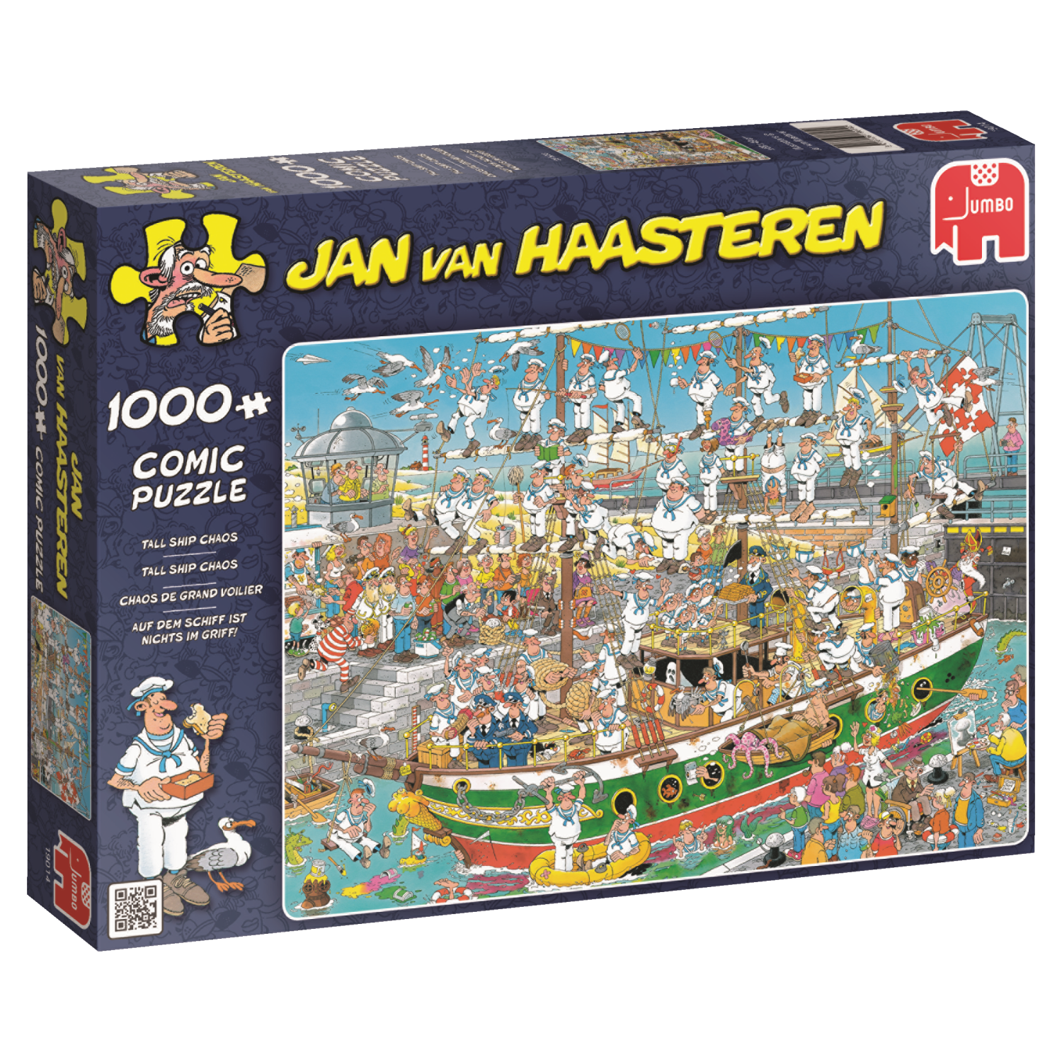 Jan van Haasteren - Tall Ship Chaos (1000 pieces)