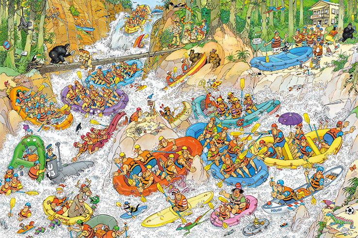 Jan van Haasteren - Wild Water Rafting (1500 pieces)