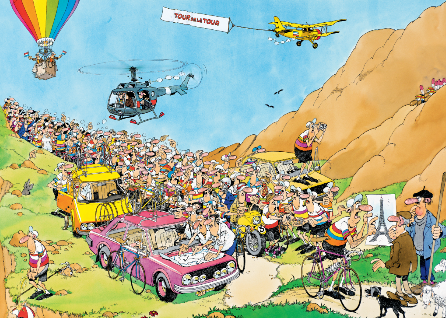 Jan van Haasteren - Tour de France 3in1 (3x1000 stukjes)