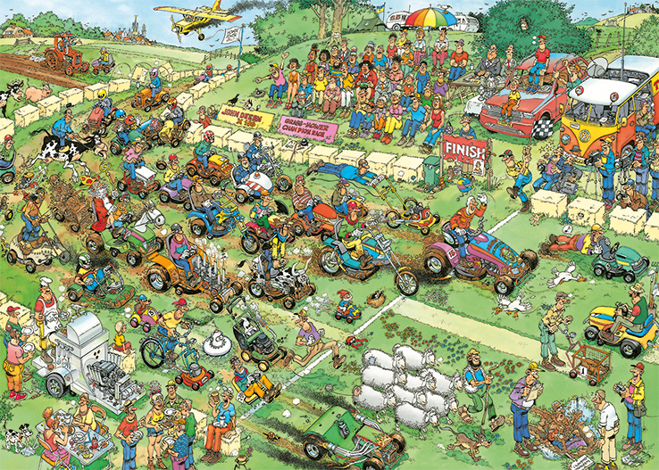 Jan van Haasteren - Lawn Mower Race (1000 pieces)