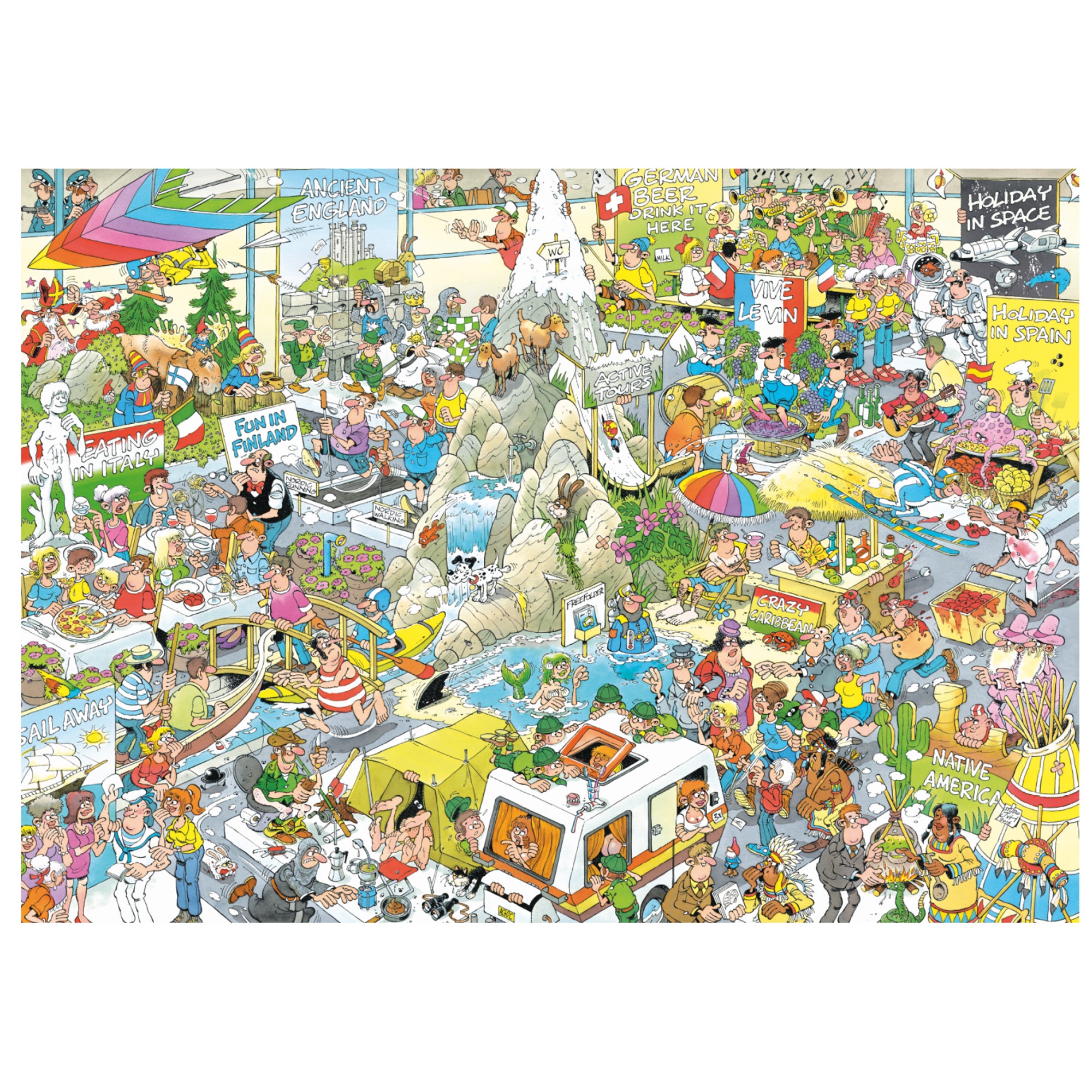 Jan van Haasteren - The Holiday Fair (1000 pieces)