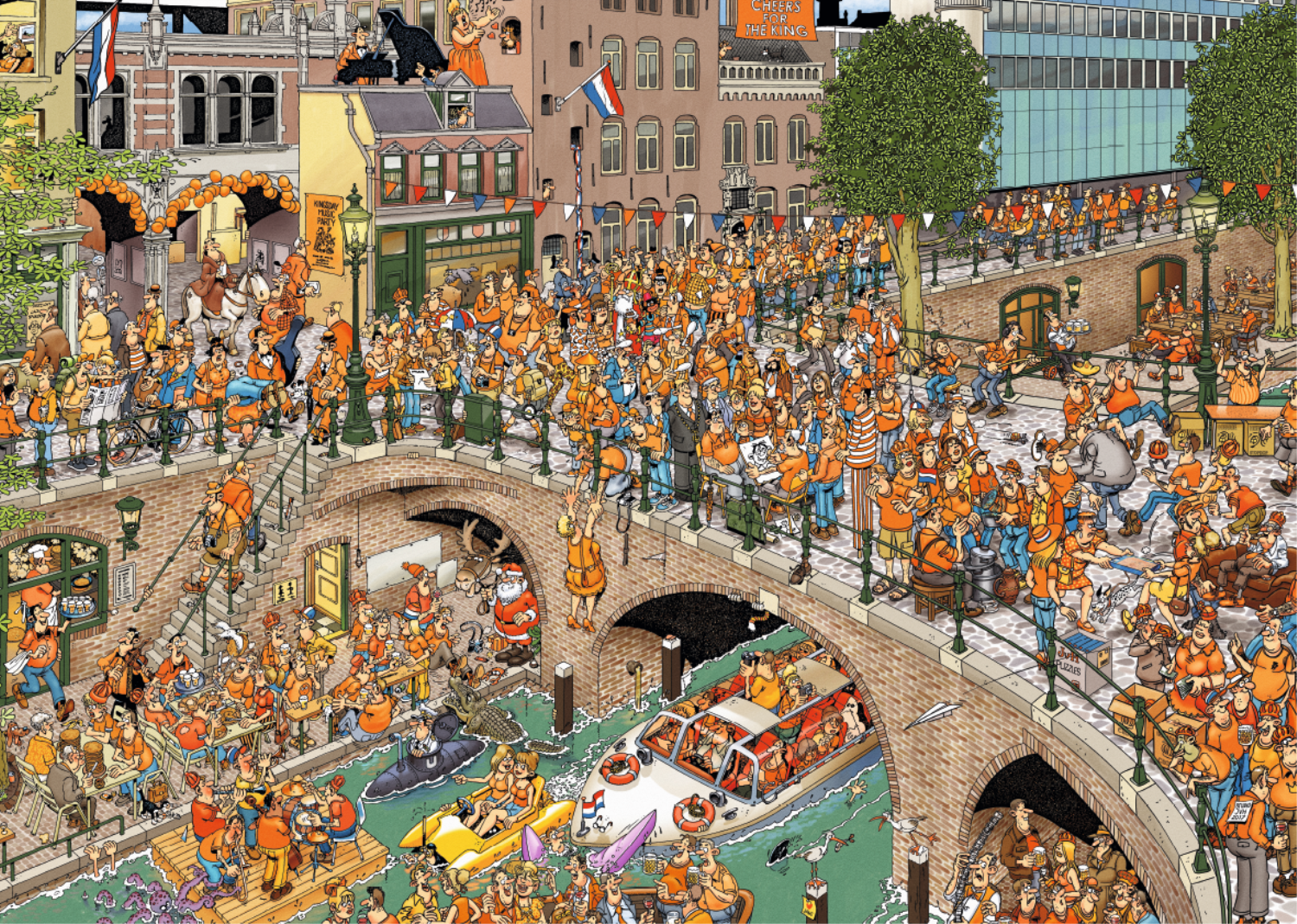 Jan van Haasteren - King's Day (1000 pieces)