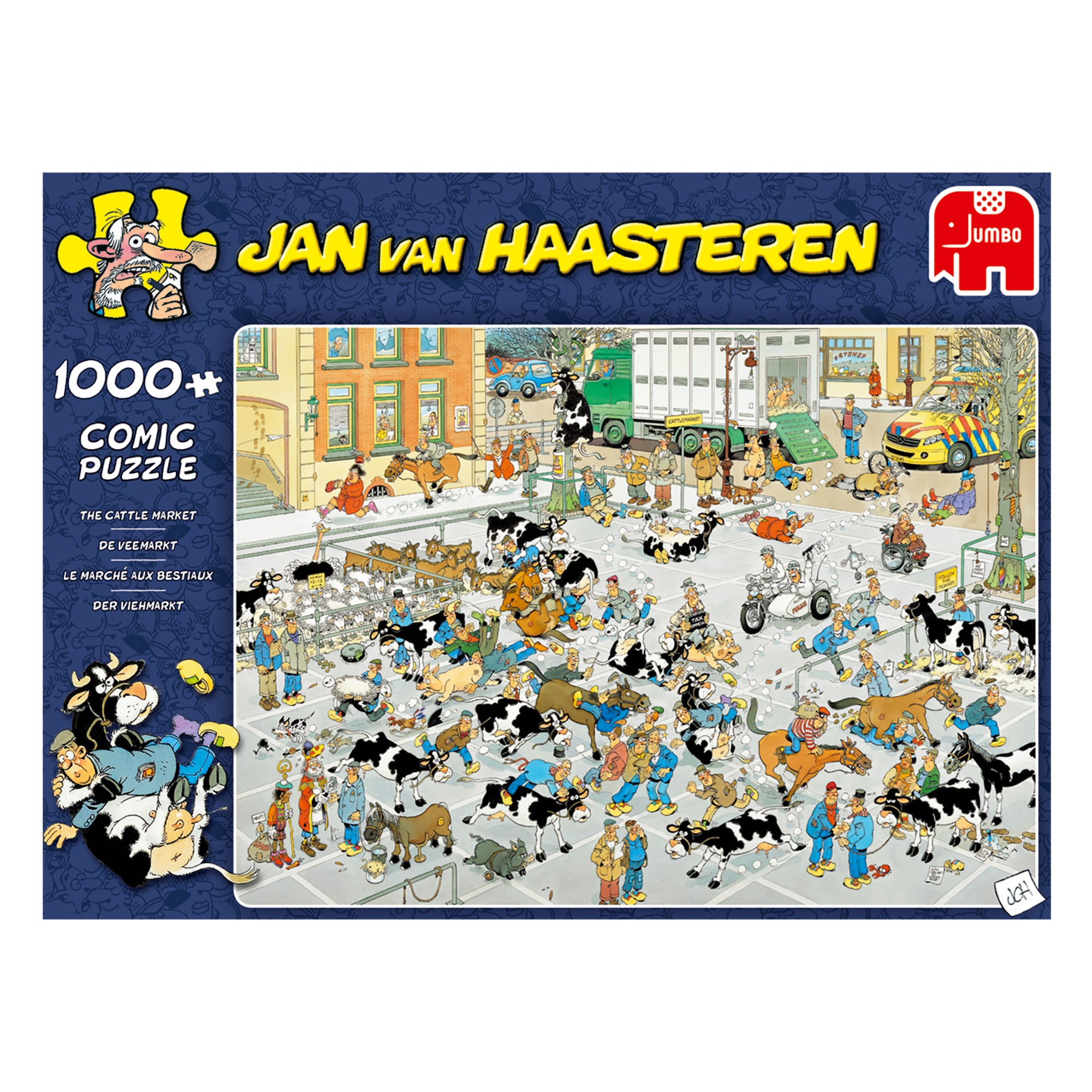 Jan van Haasteren - The Cattle Market (1000 pieces)