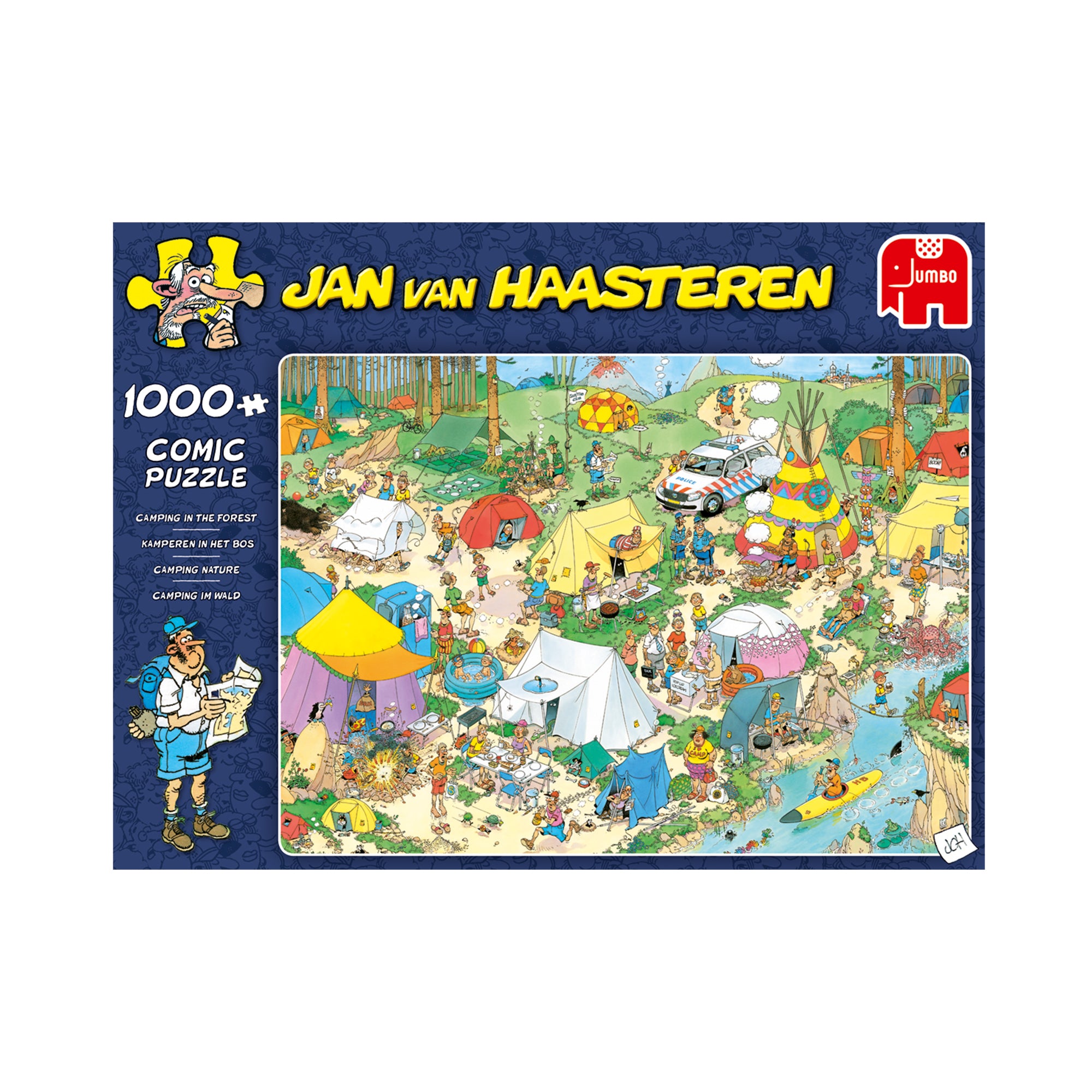 Jan van Haasteren - Camping in the Forest (1000 pieces)