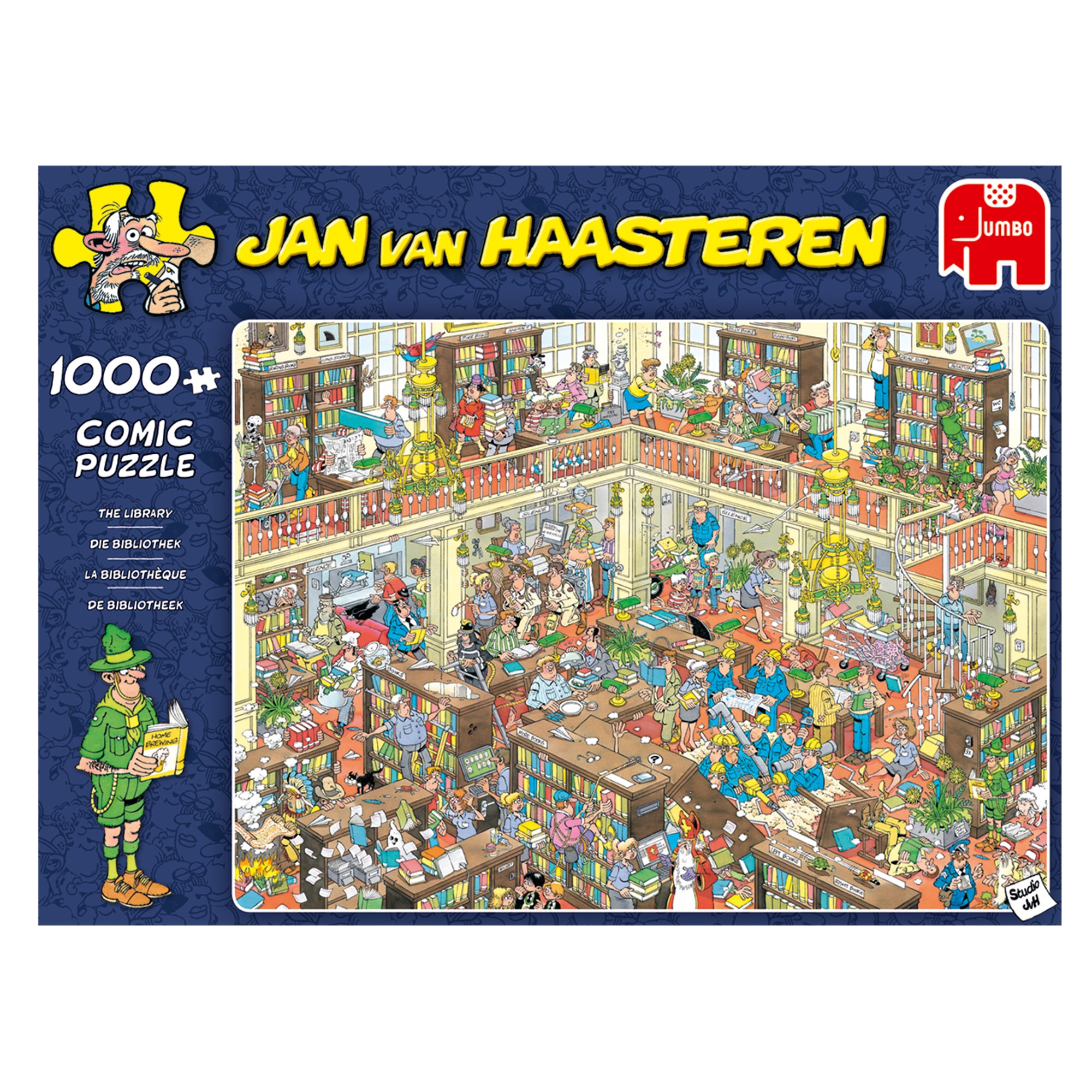 Jan van Haasteren - The Library (1000 pieces)